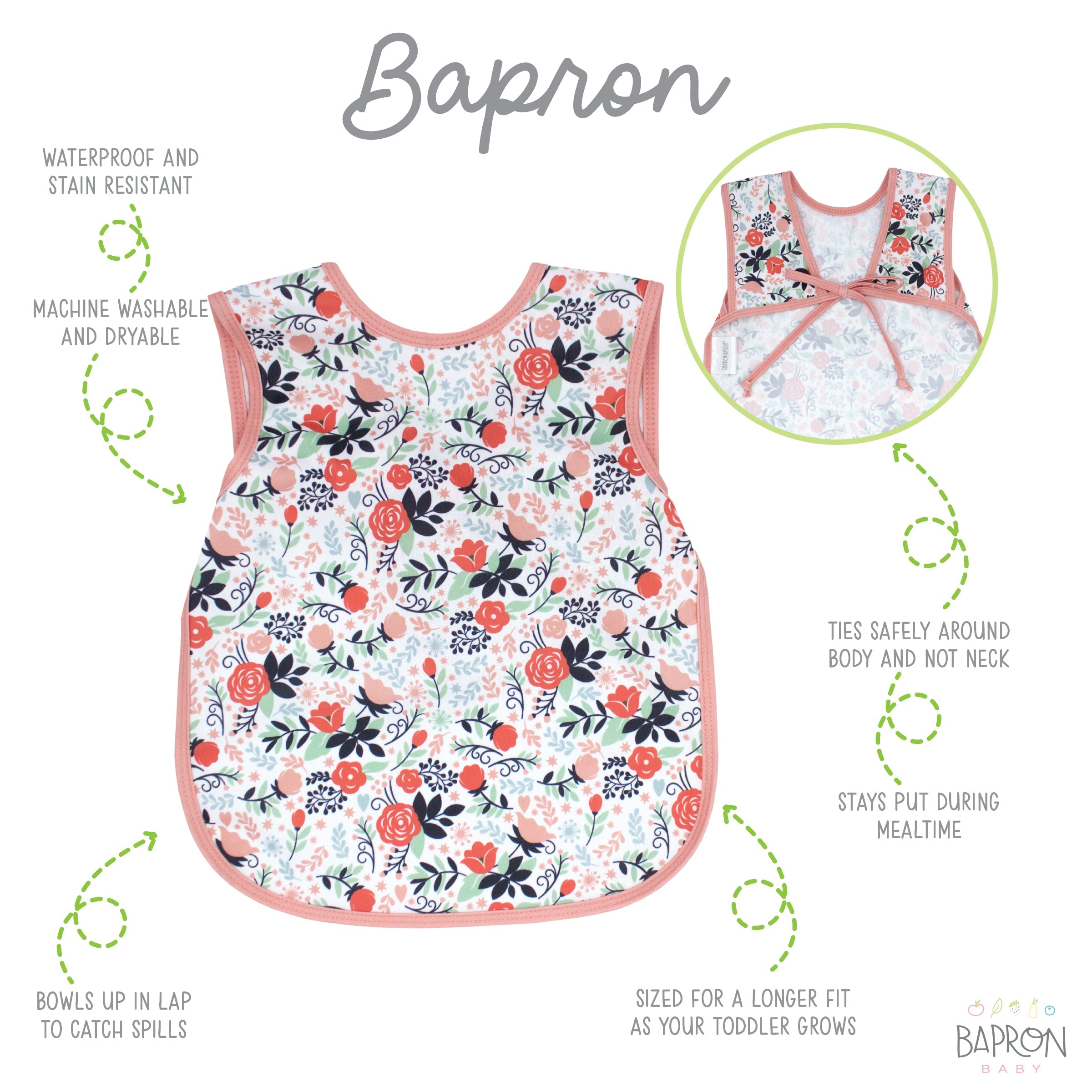 Vintage Rose Bapron  BapronBaby   