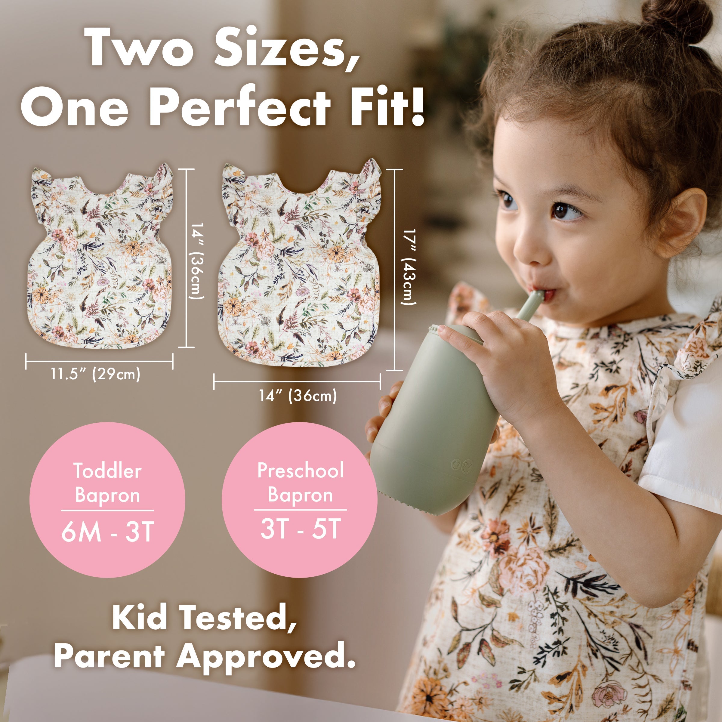 Delilah Floral Flutter Bapron