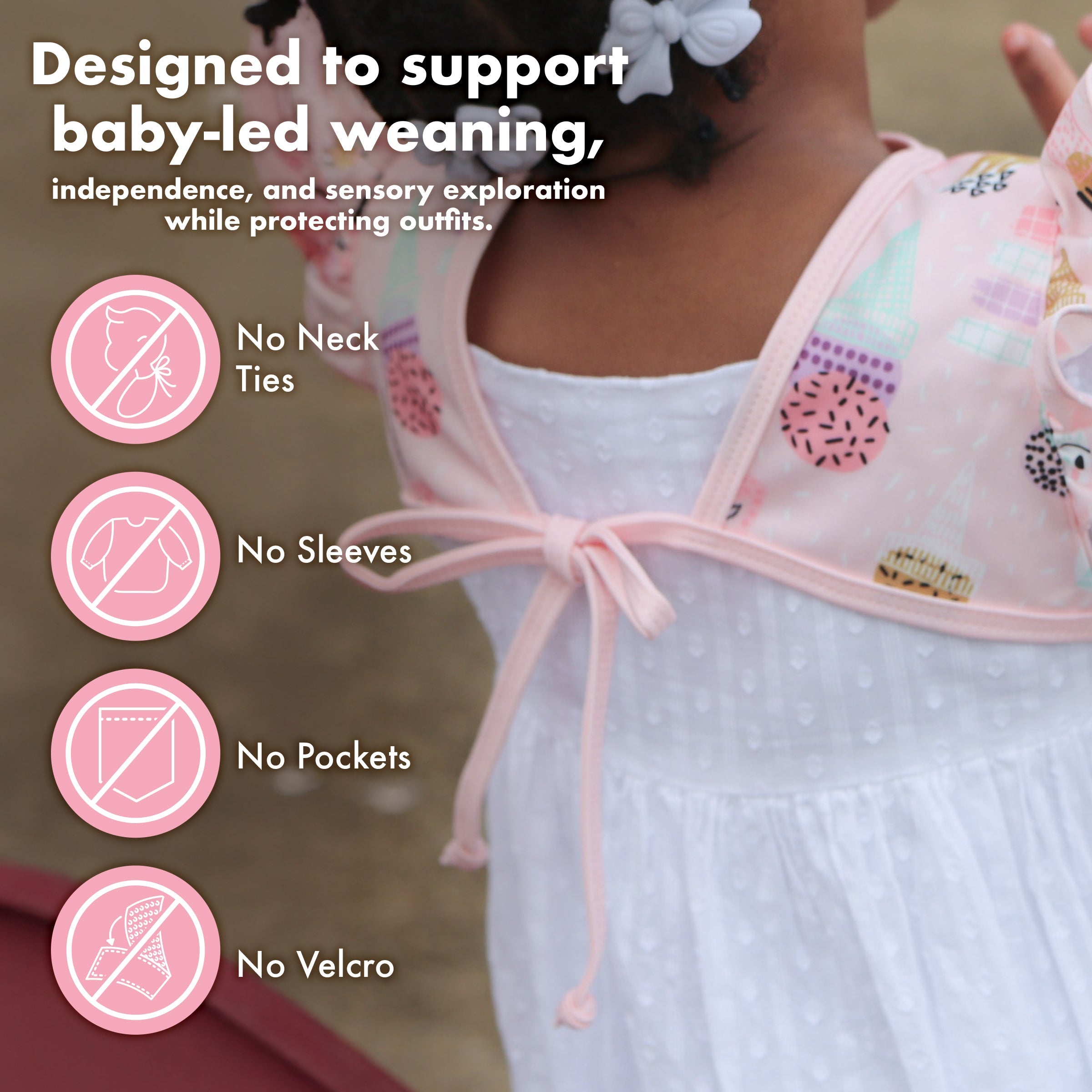 Pink Ice Cream Flutter Bapron