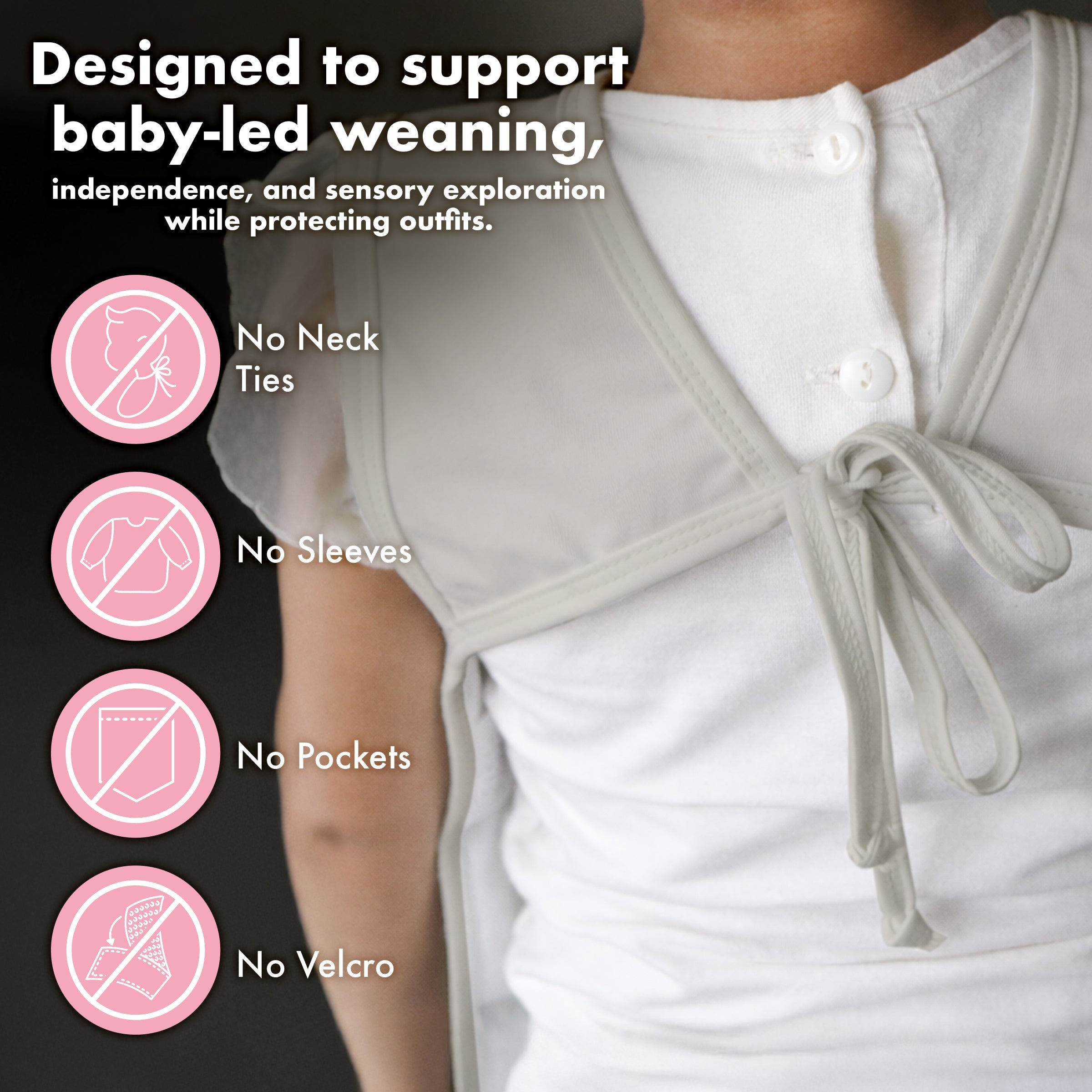 Solid Champagne Minimalist Bapron