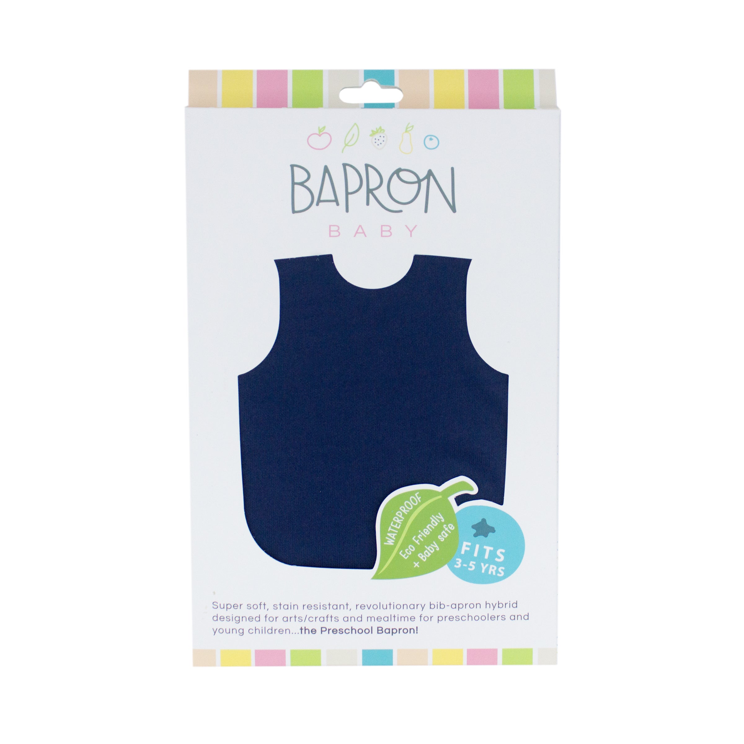 Solid Navy Minimalist Bapron  BapronBaby   