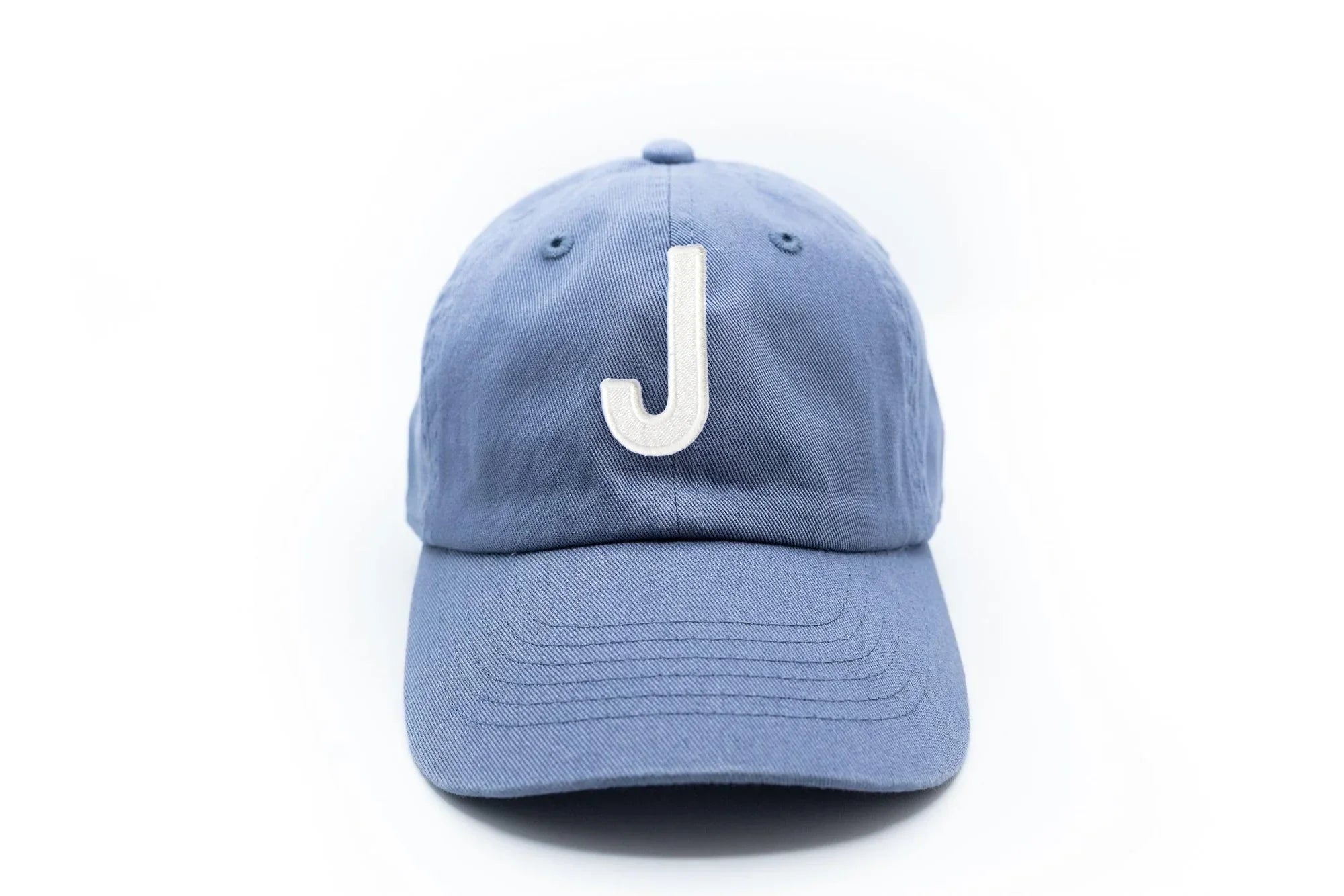Dusty Blue Letter Baseball Hat