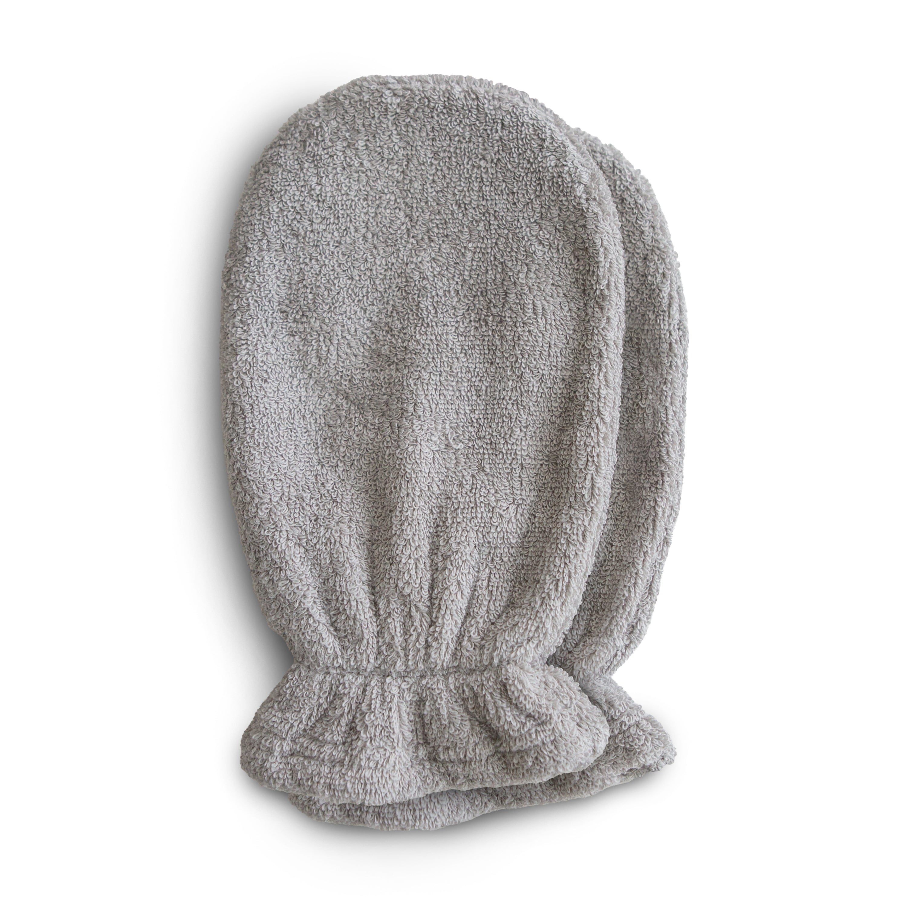 Organic Cotton Bath Mitt 2-Pack Bath Mitt Mushie Gray  