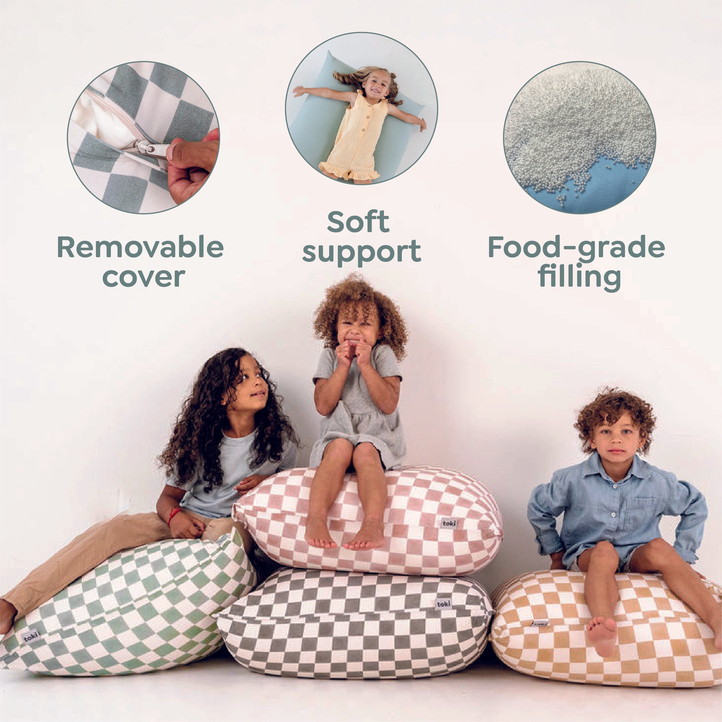 Terrazzo Chalk Bean Bag