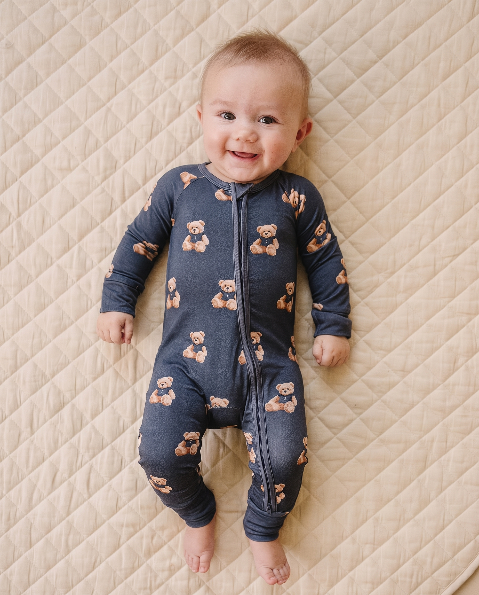 Bamboo Zip Romper | Bear Vibes
