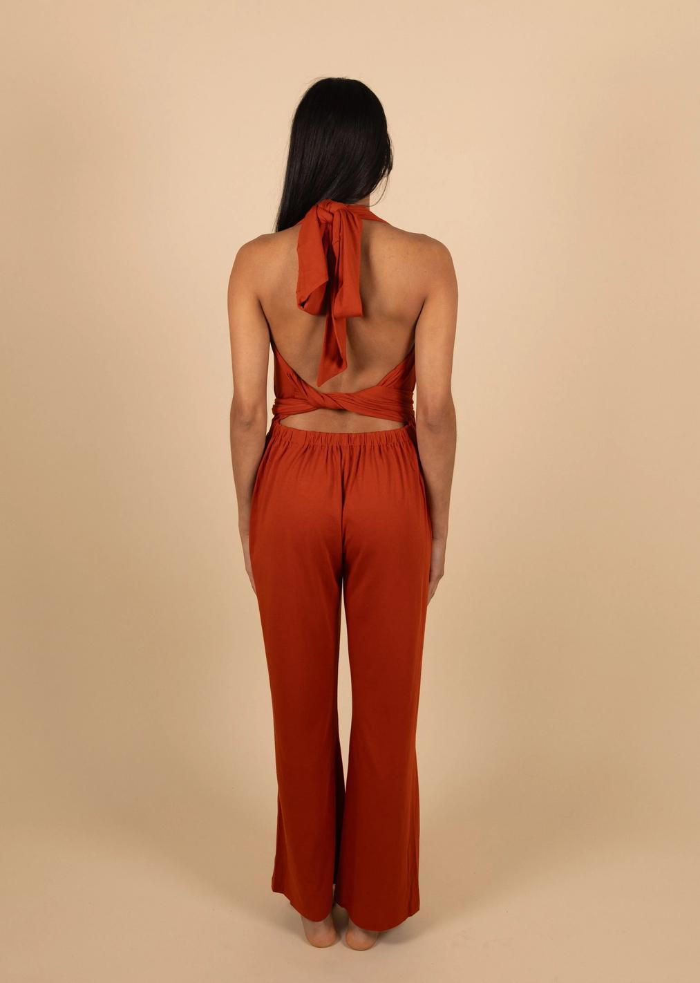 Violeta Jumpsuit - Terracotta