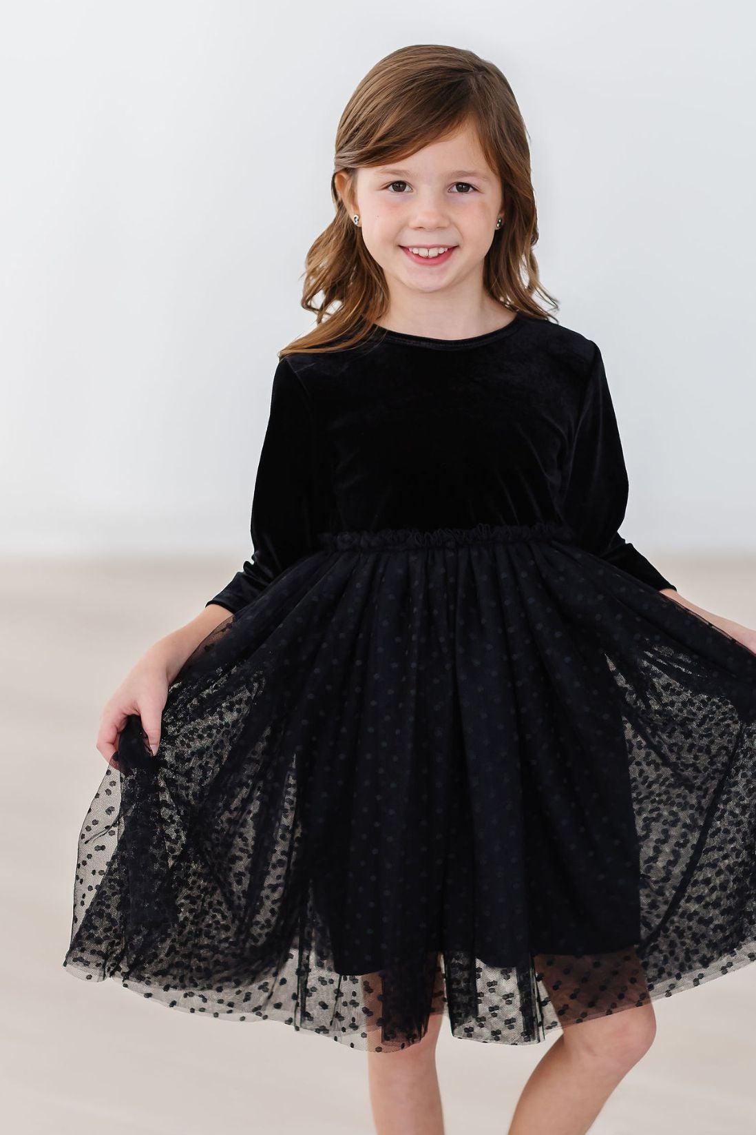 Black Velvet Tutu Dress