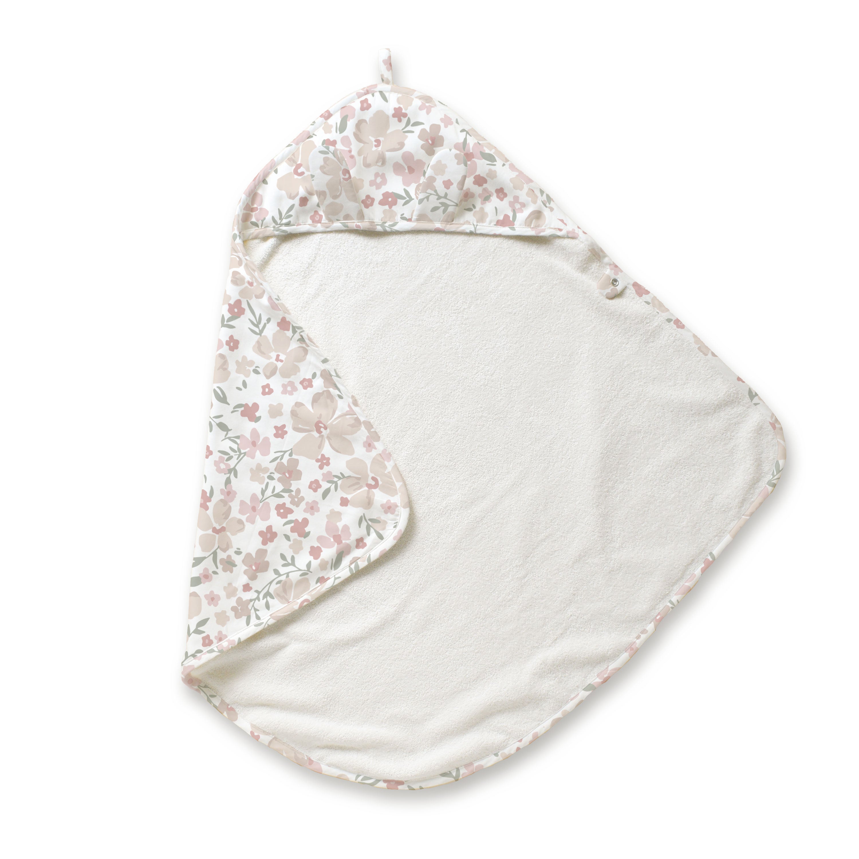 Organic Baby Towel - Blossom Hooded Towel Makemake Organics   