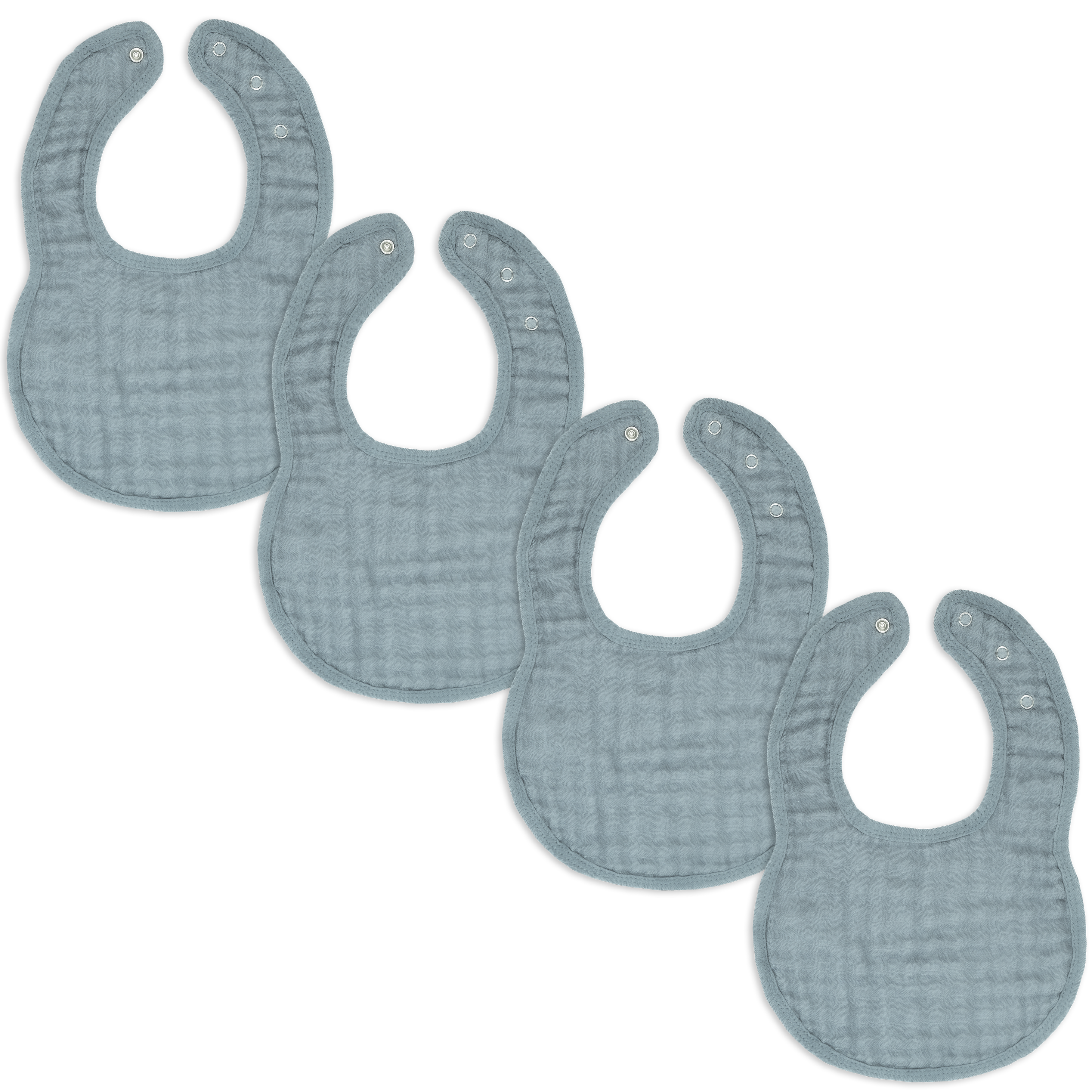 Muslin Bibs by Comfy Cubs - Pacific Blue