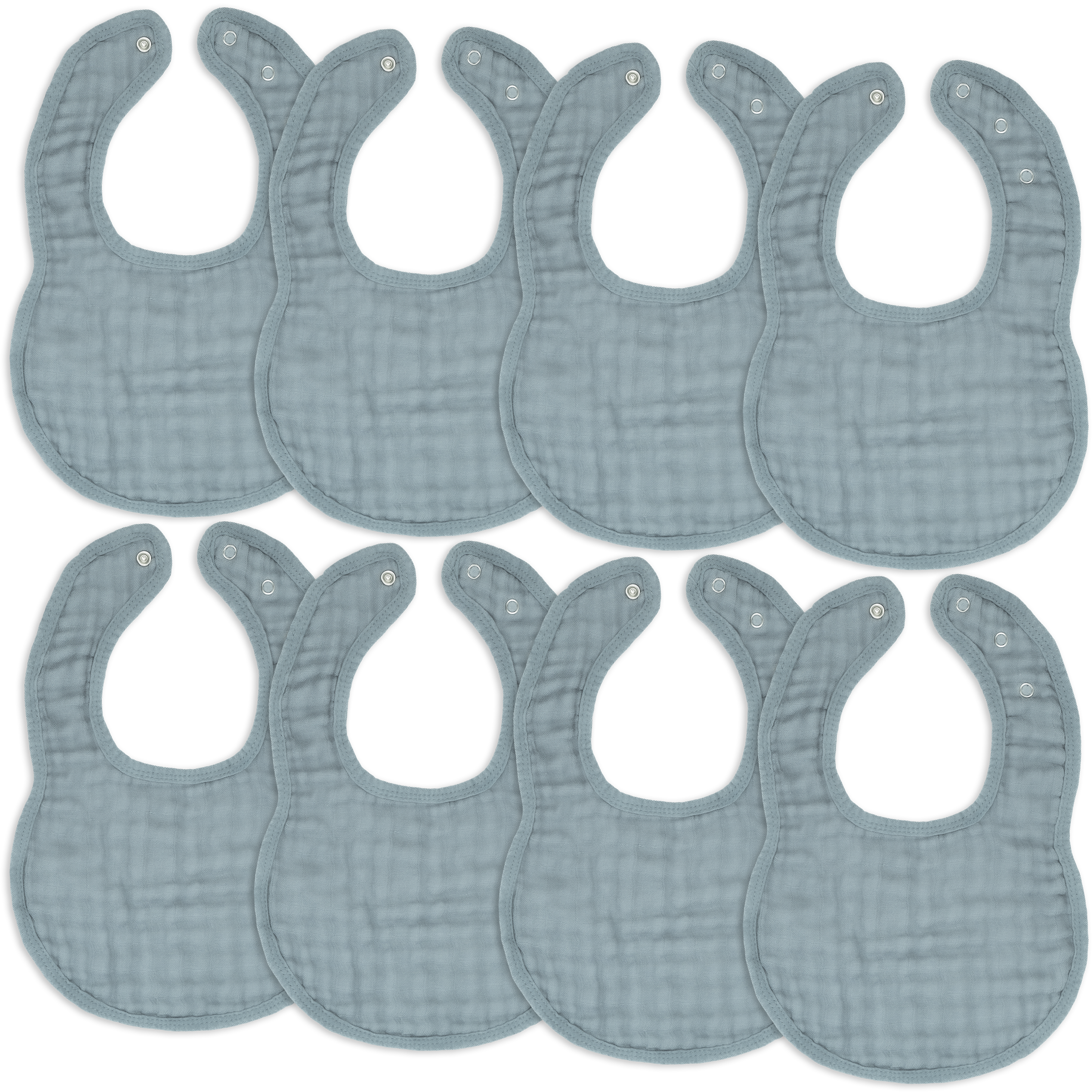 Muslin Bibs by Comfy Cubs - Pacific Blue