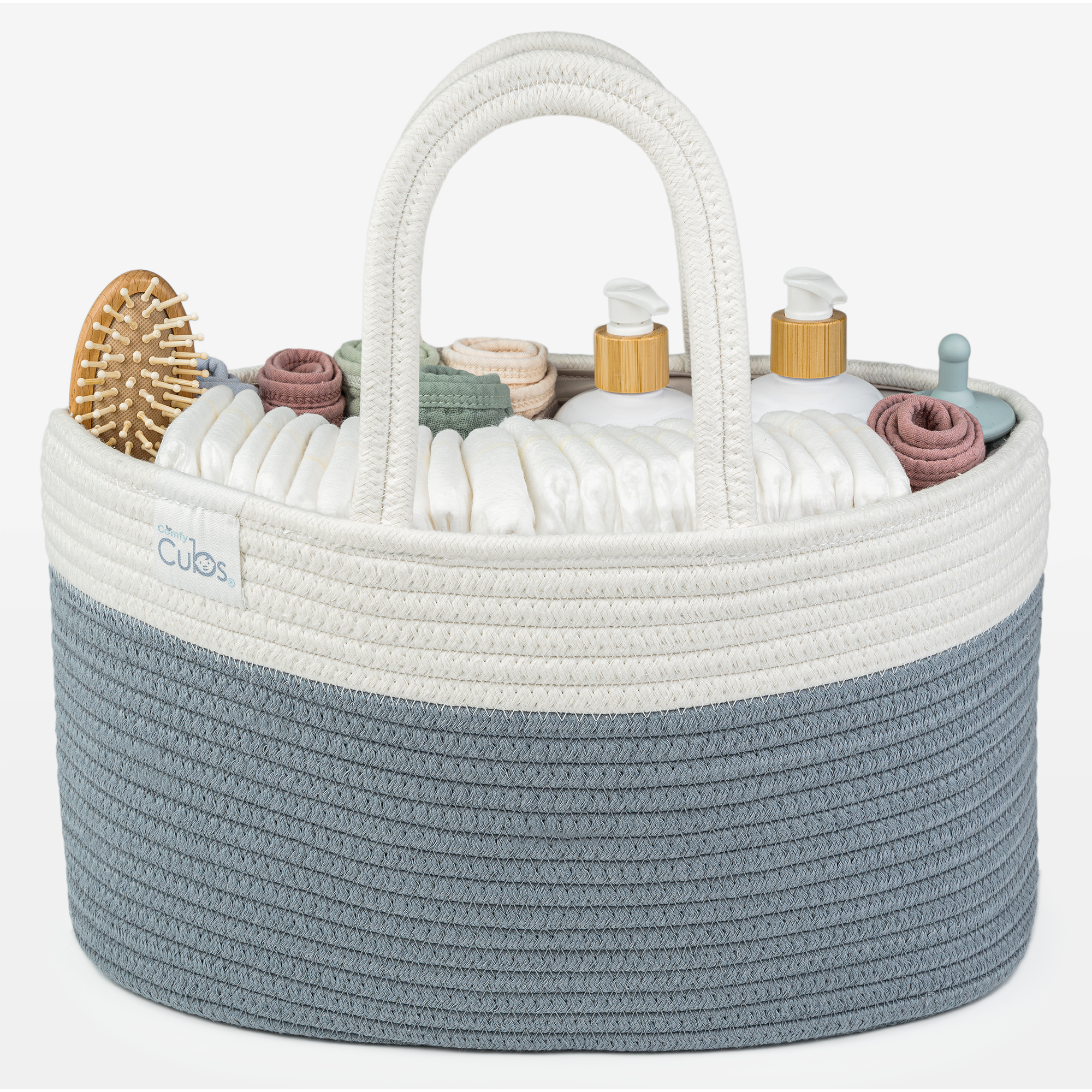 Rope Diaper Caddy by Comfy Cubs - Pacific Blue