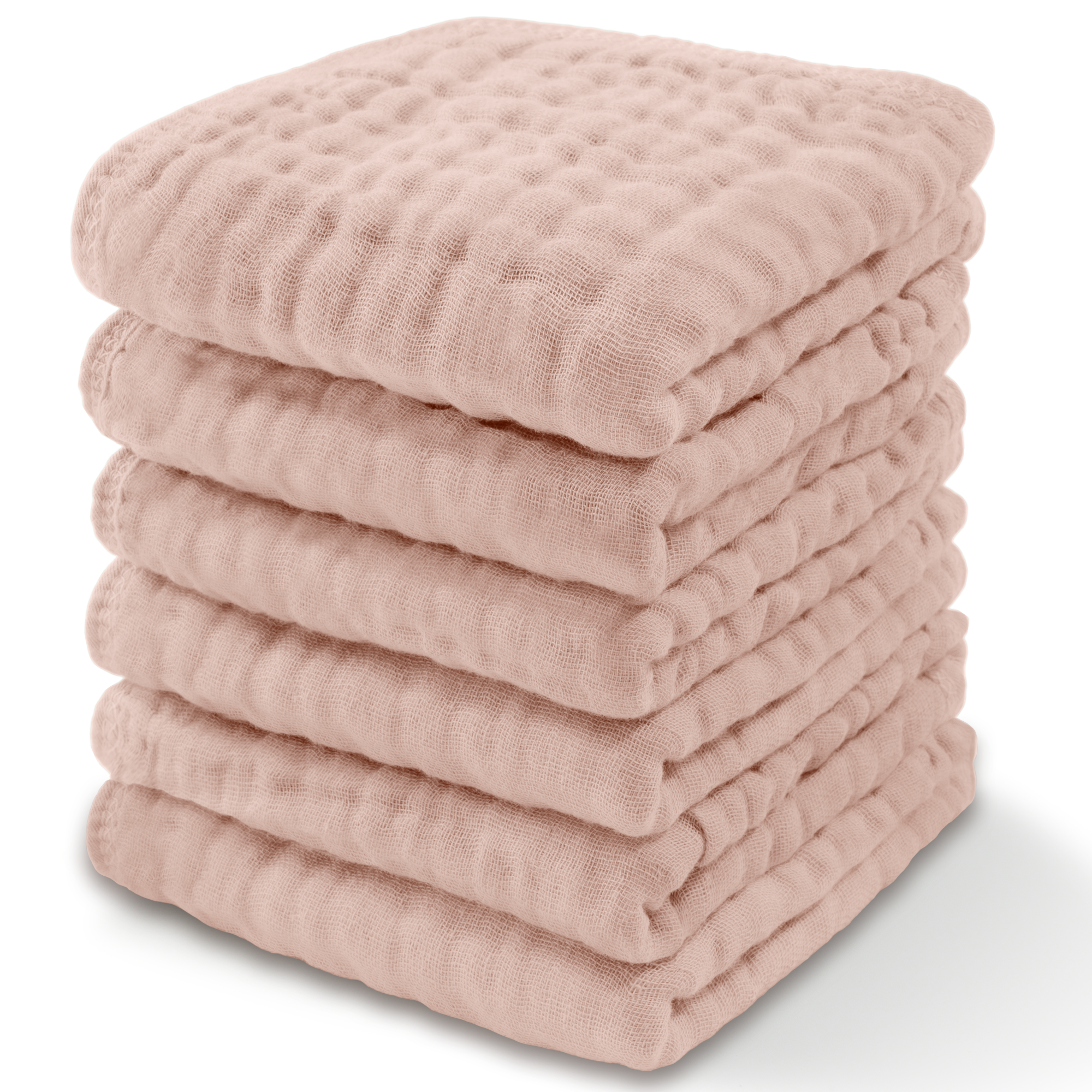 Muslin Washcloths by Comfy Cubs - Blush