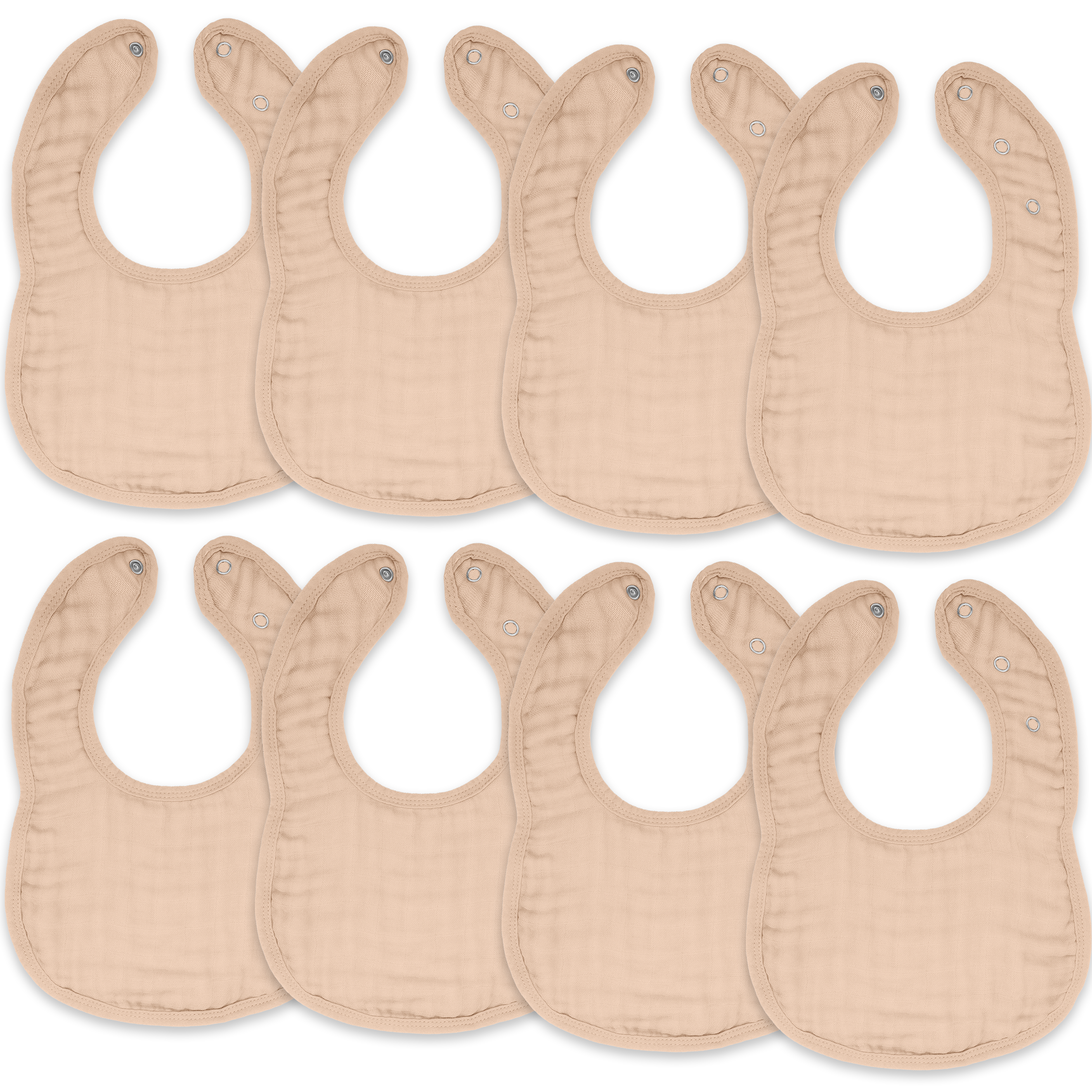 Muslin Bibs in Blush