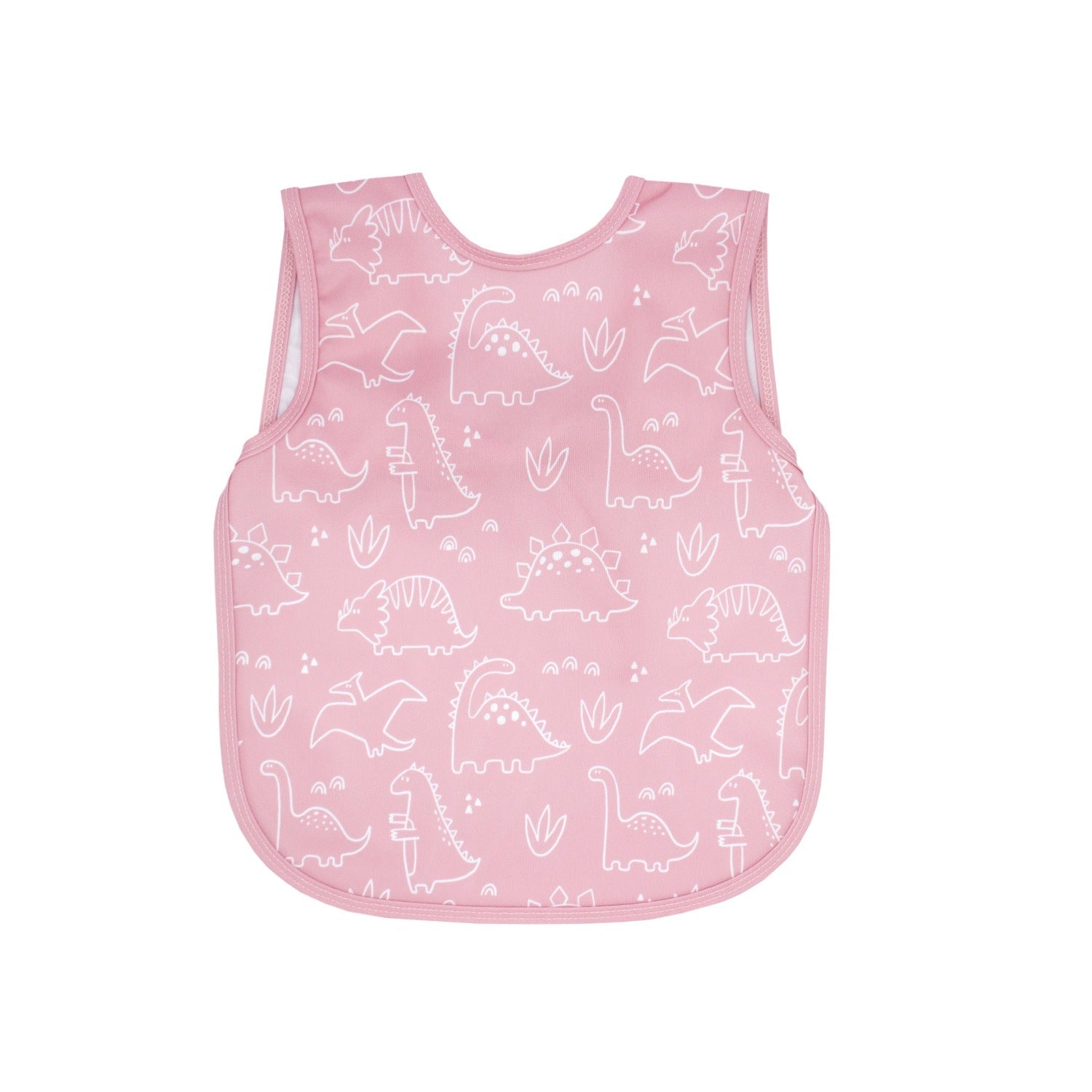 Dino Friends - Blush Bapron  BapronBaby Toddler (6m-3T)  