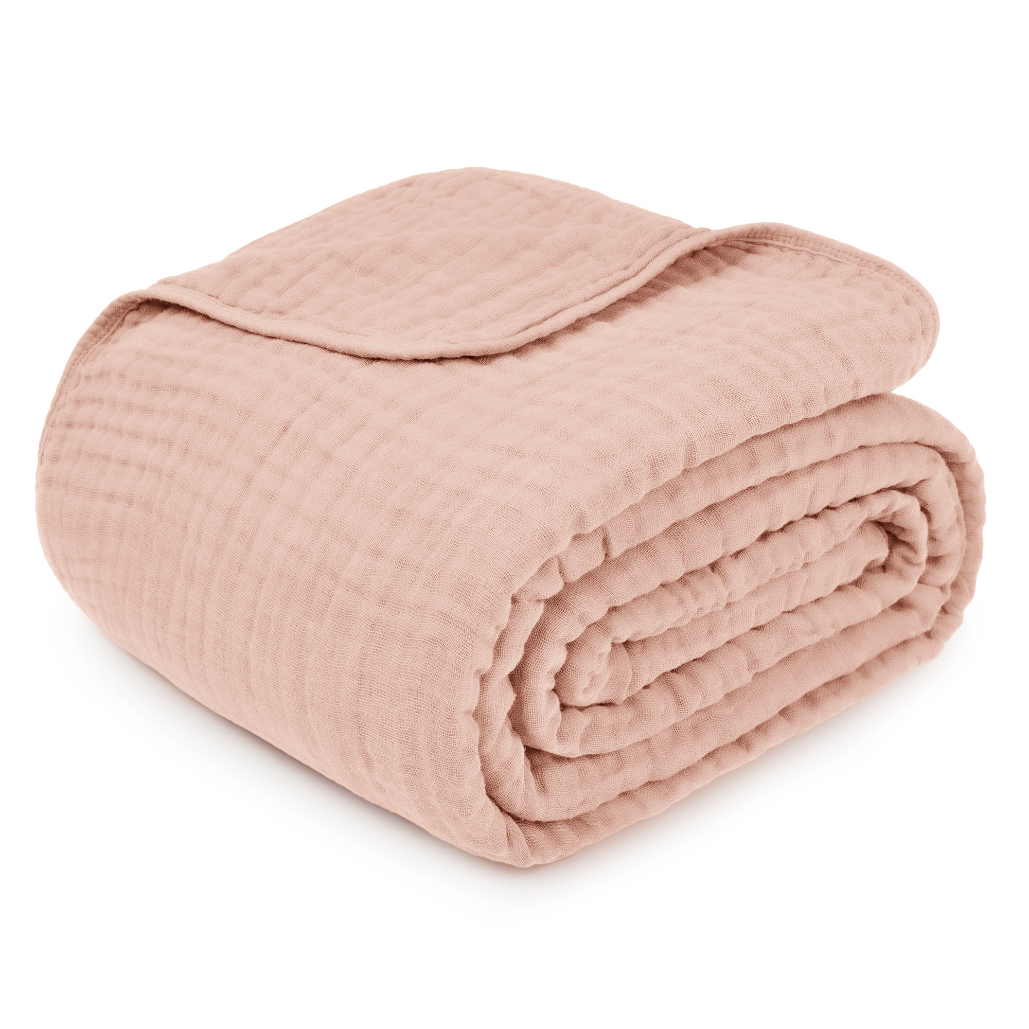 Adult Muslin Blanket by Comfy Cubs in Blush