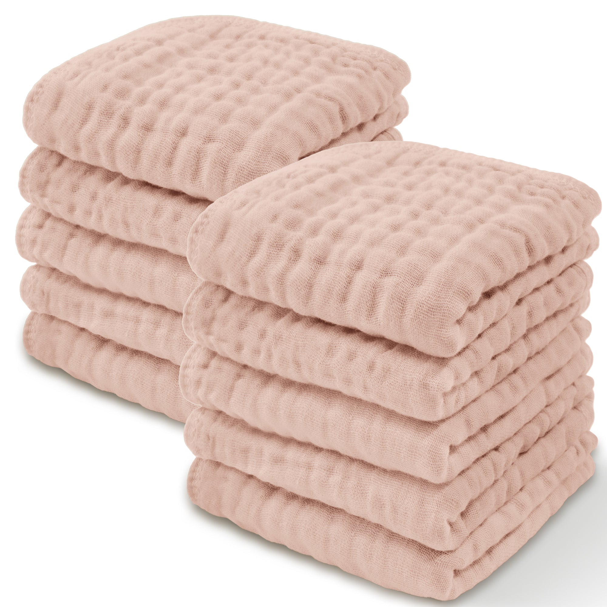 Muslin Washcloths by Comfy Cubs - Blush