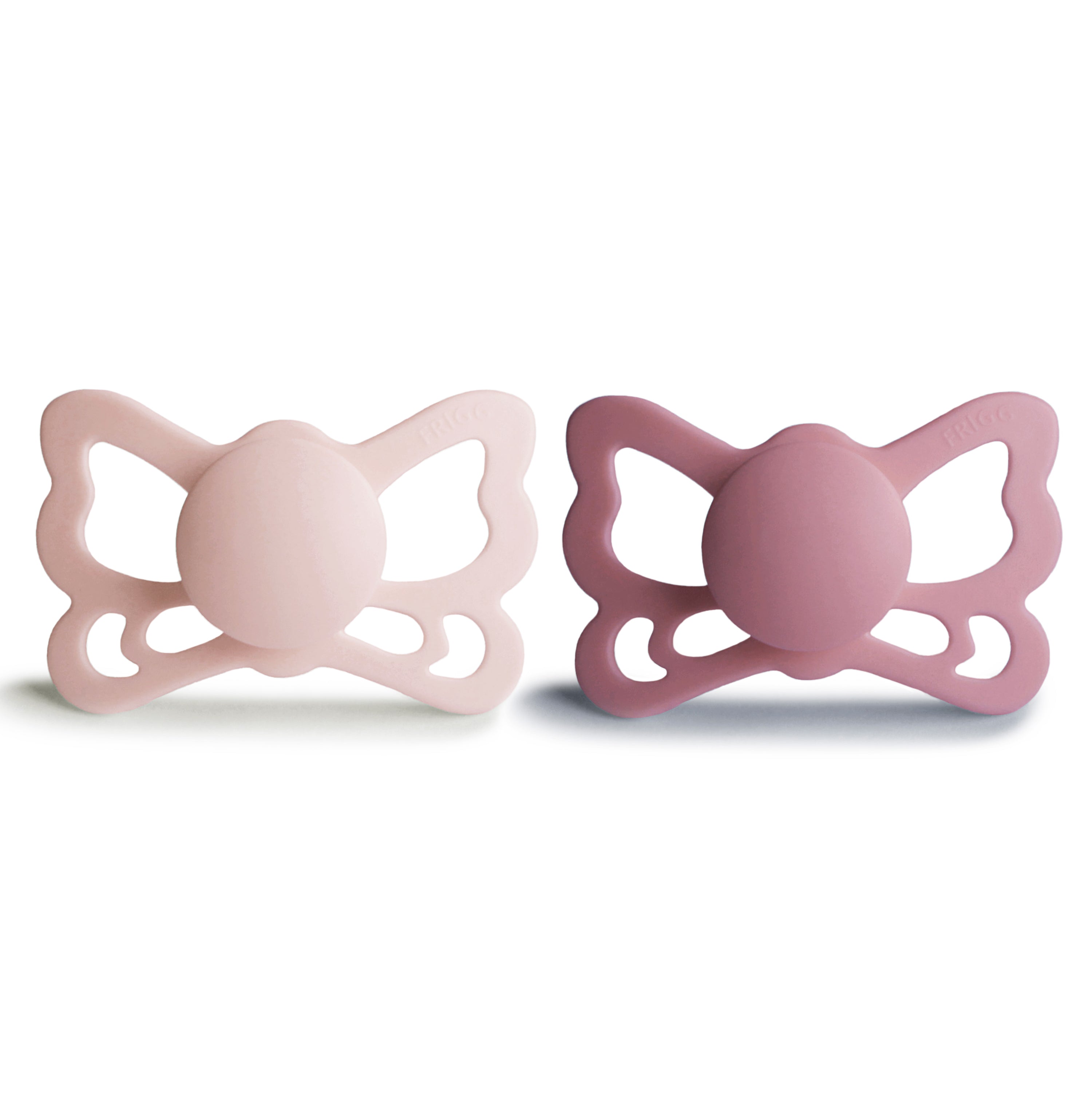 FRIGG Butterfly Anatomical Silicone Pacifier 2-Pack (6-18 Months) SILICONE FRIGG PACIFIERS Mushie   