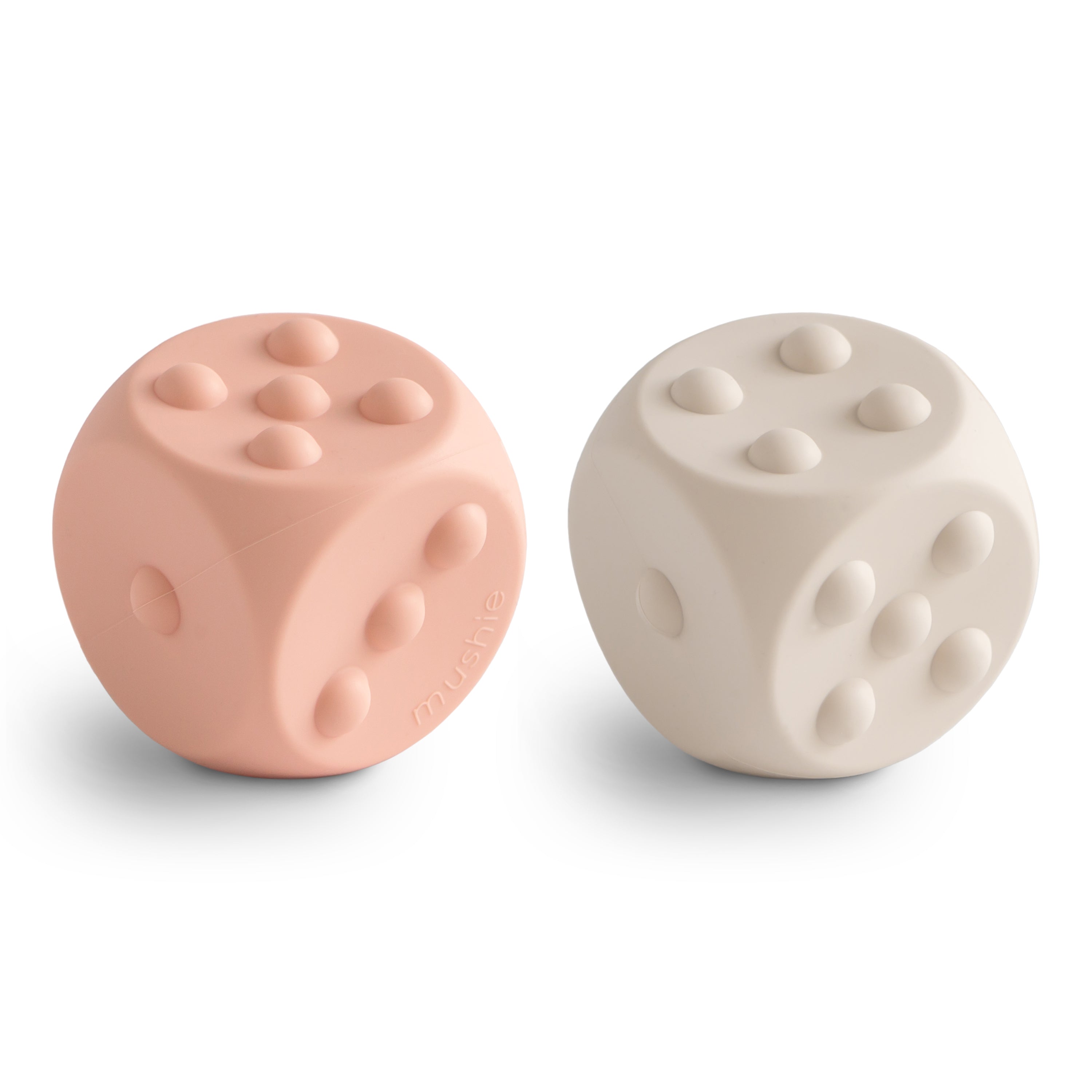 Dice Press Toy 2-Pack Press Toy Mushie Blush/Shifting Sand  