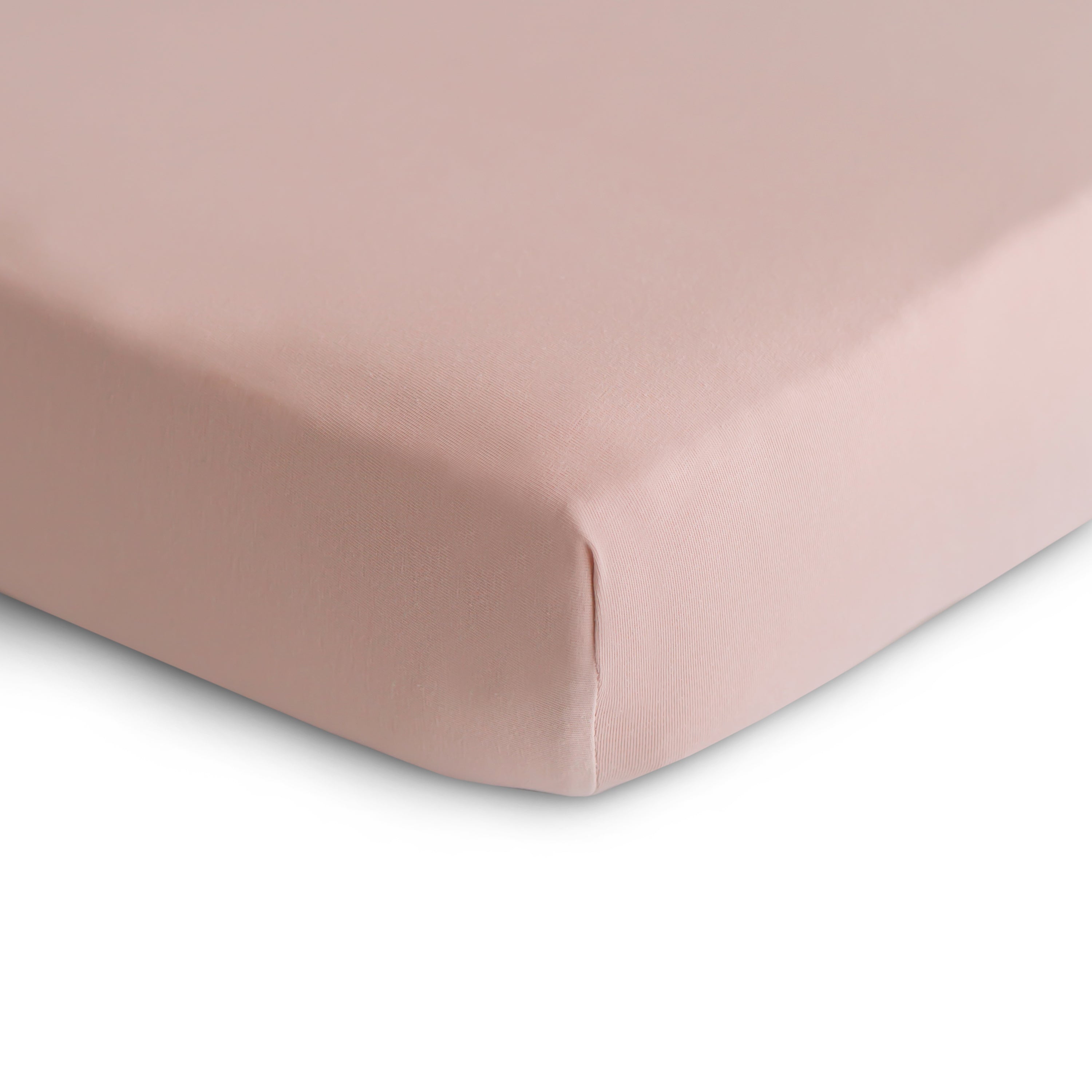 Stretchy Crib Sheet crib sheets Mushie Blush  