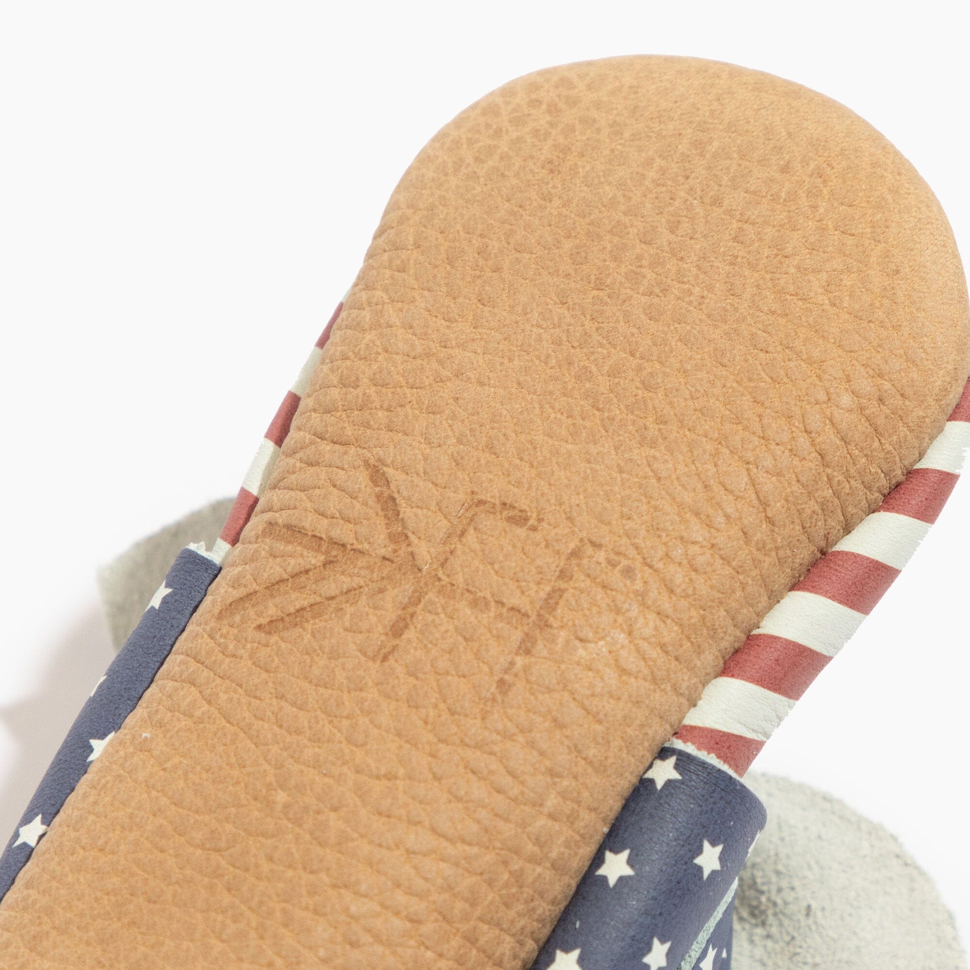 Born in the USA Knotted Bow Baby Shoe
