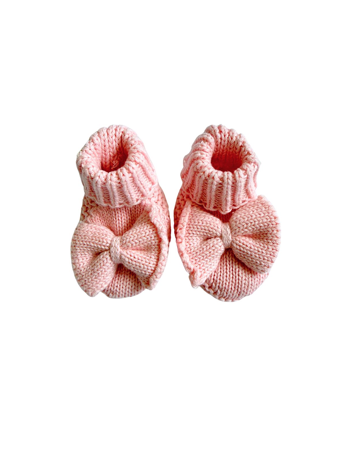 Bow Booties - Powder Pink