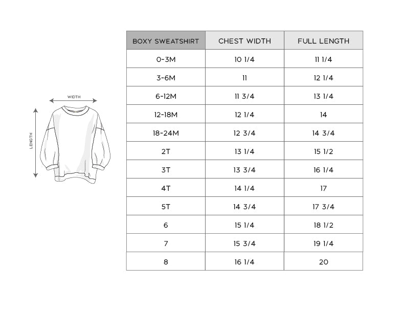 Girl's Boxy Sweatshirt