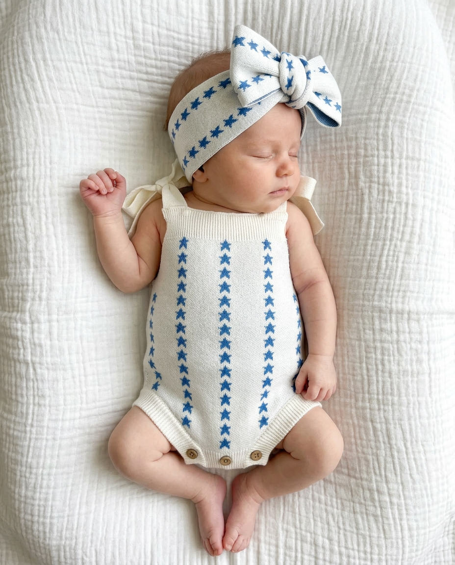 Bright Stars Romper + Bow