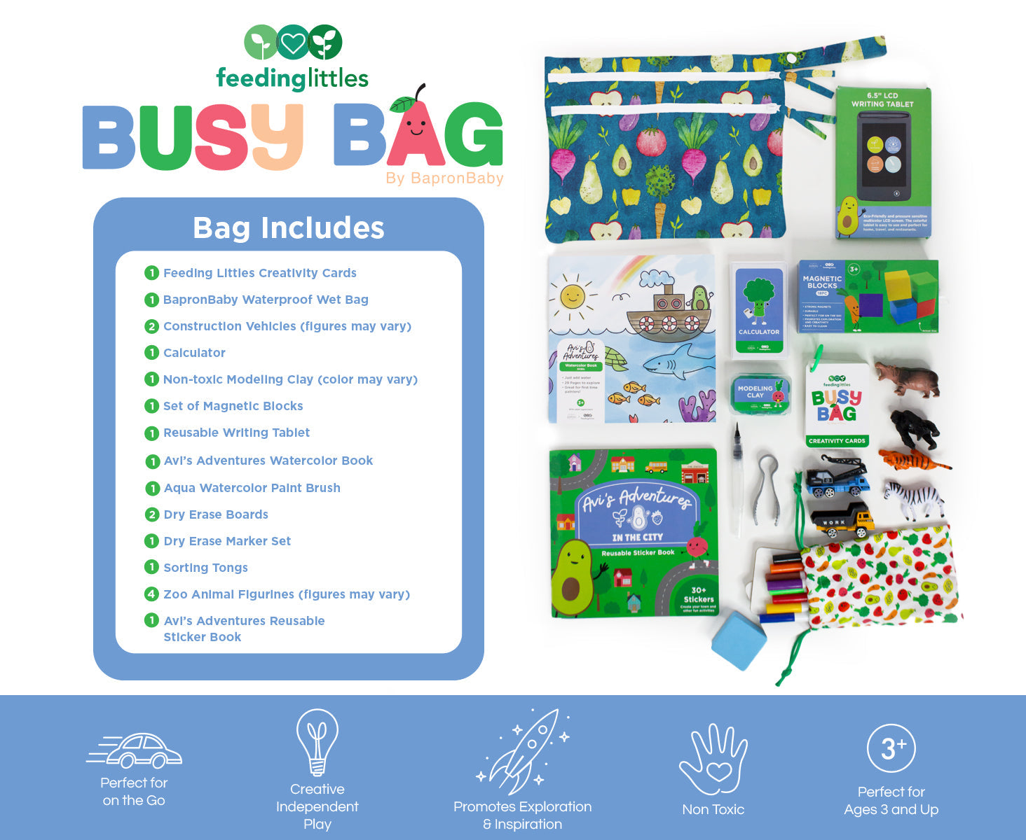 Feeding Littles Busy Bag by BapronBaby SALE