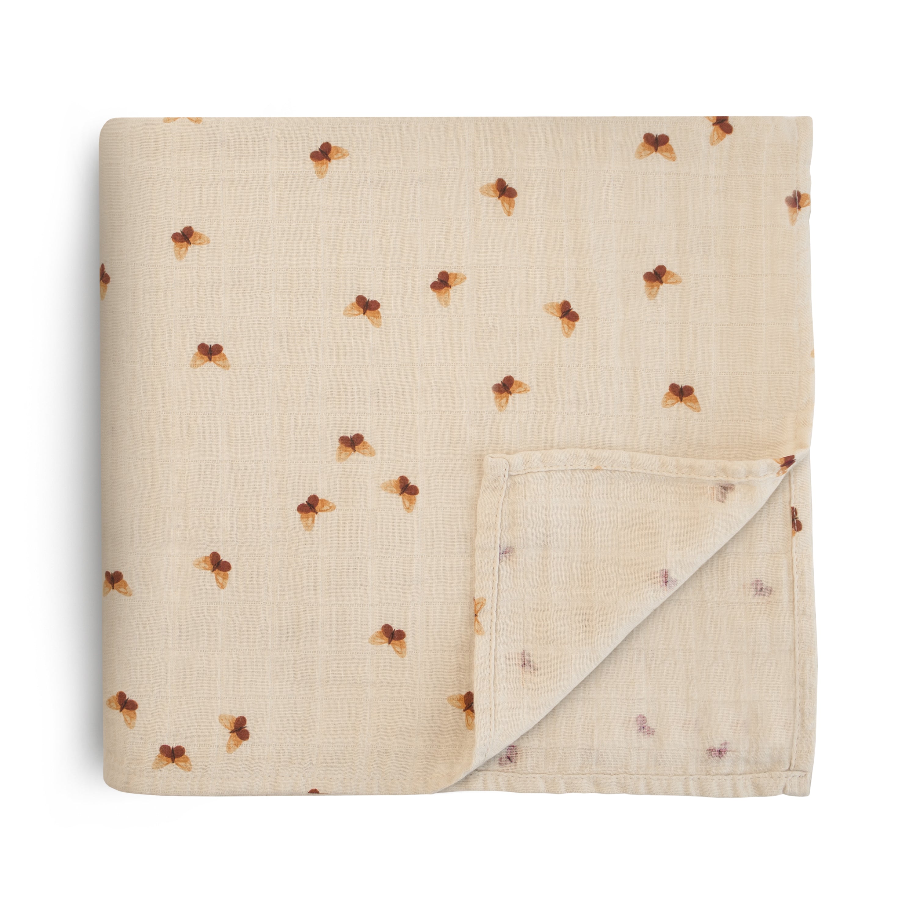 Organic Cotton Muslin Swaddle Blanket Swaddle Mushie Butterflies  