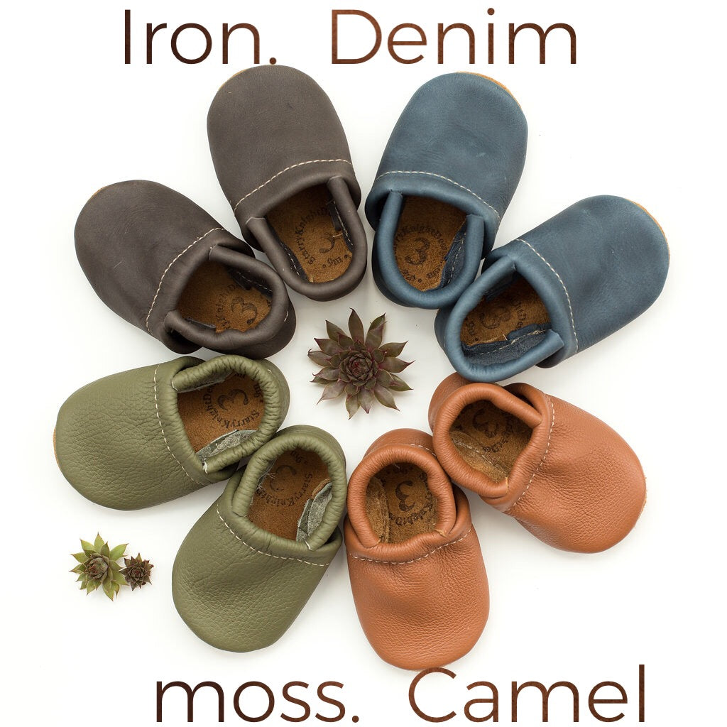 Loafer Baby and Toddler Shoes( Iron, Sienna, Lichen, Navy)