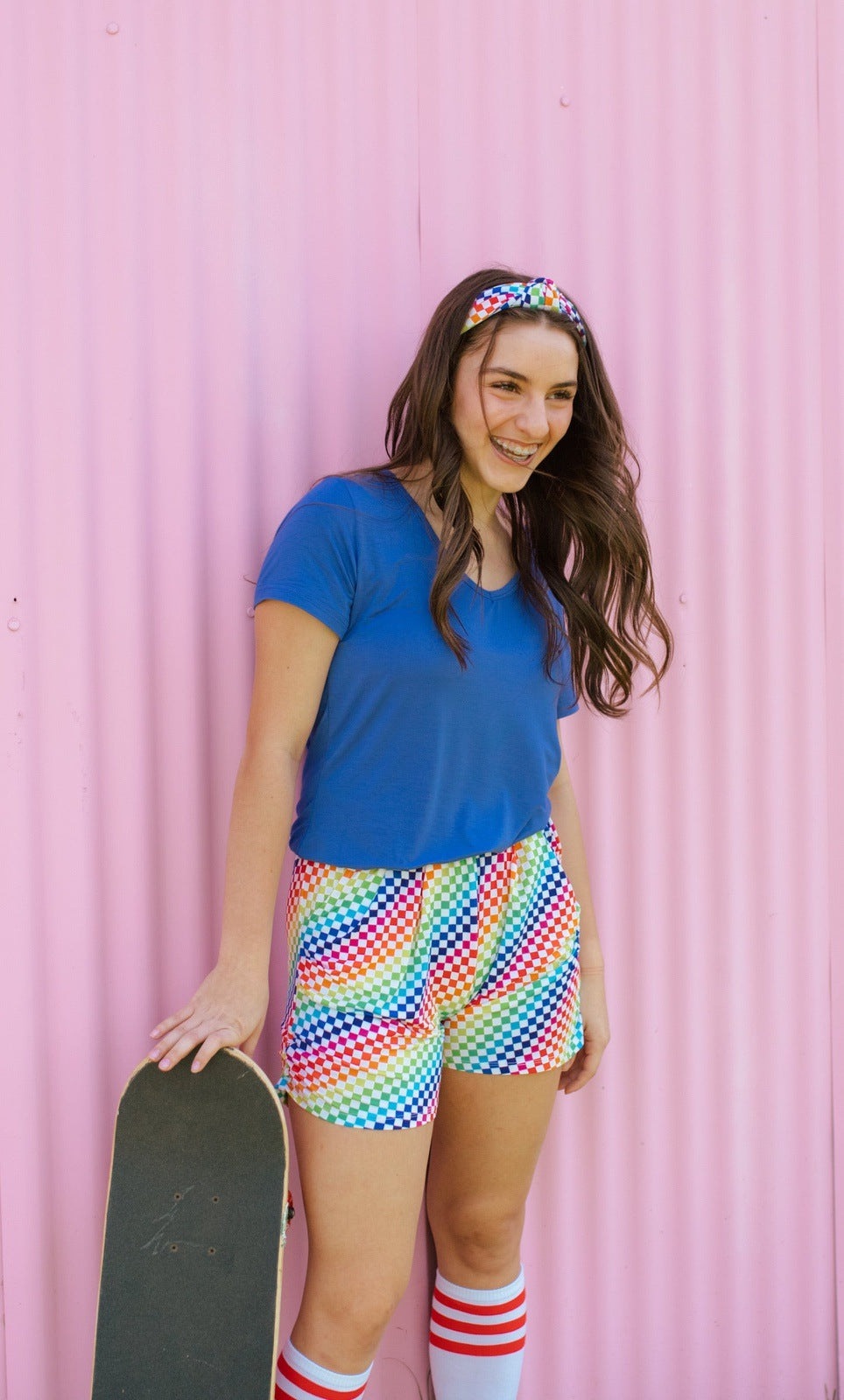 Checkerboard Women's Lounge Shorts