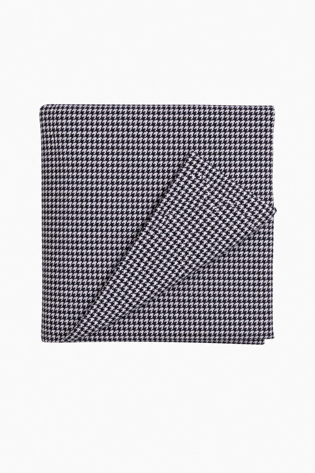 Black White Houndstooth Crib Quilted Blanket