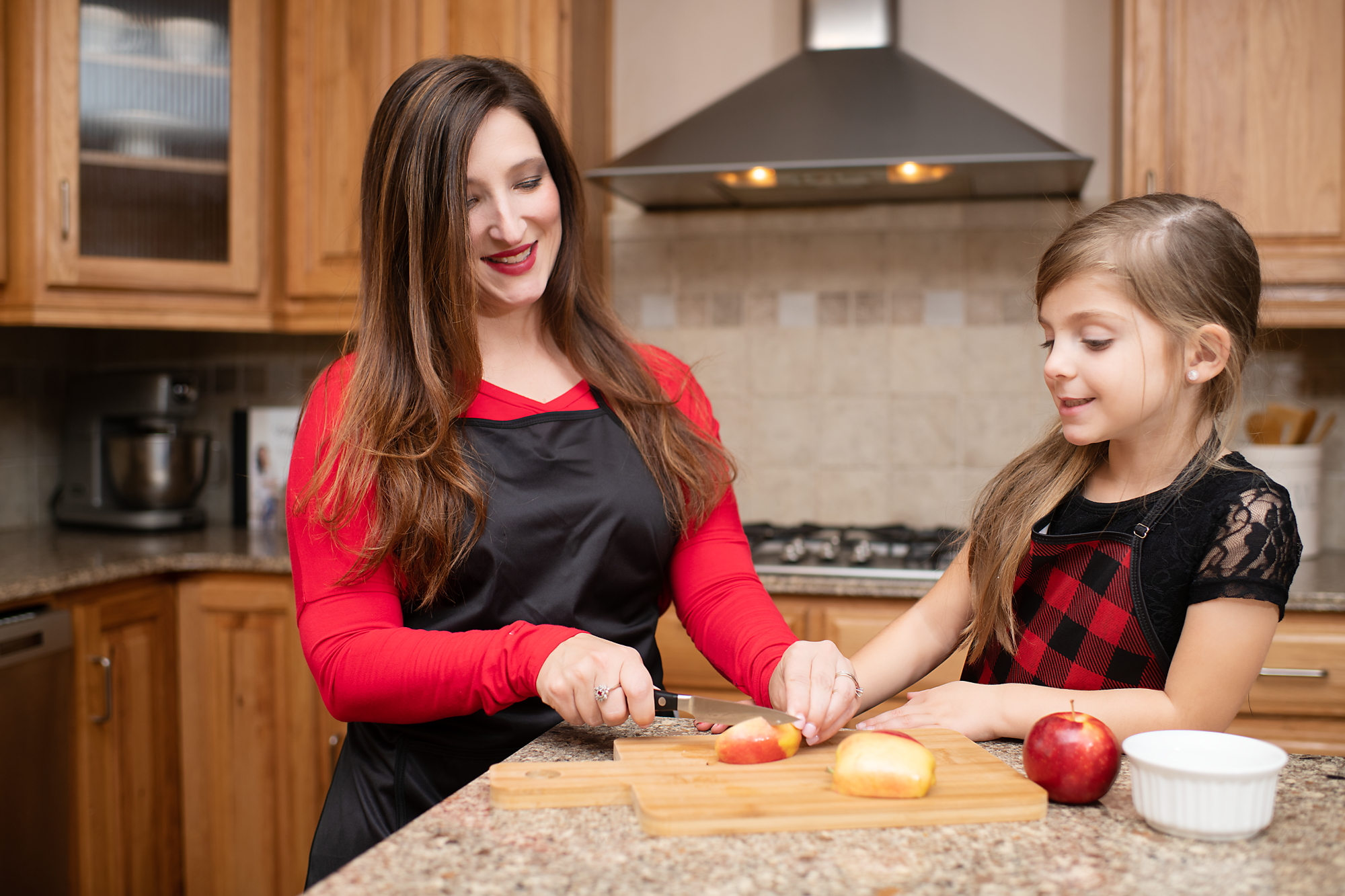 Red Buffalo Plaid Apron - fits sizes youth small through adult 2XL  BapronBaby   