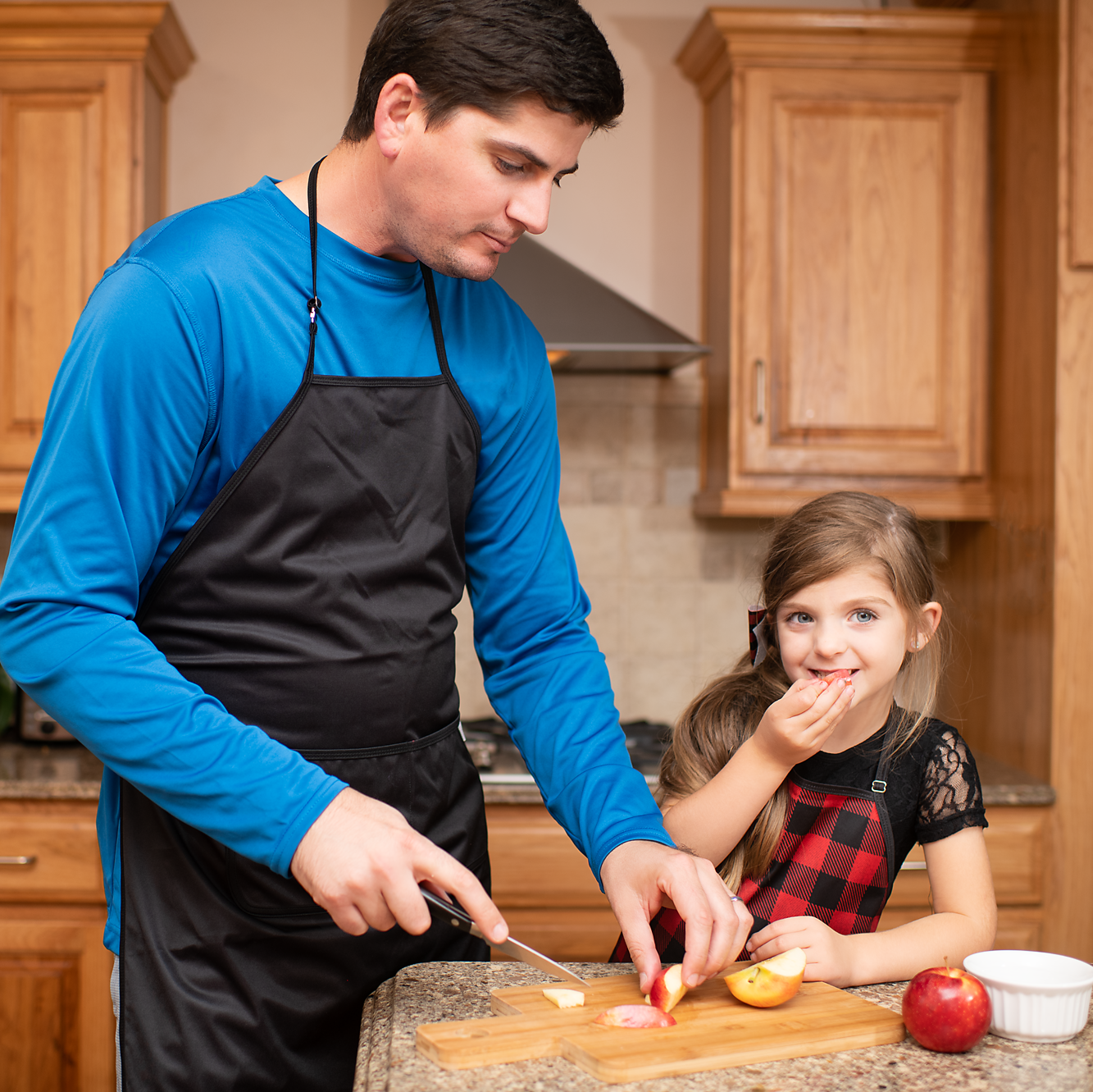 Solid Black Minimalist Apron - fits sizes youth small through adult 2XL  BapronBaby   