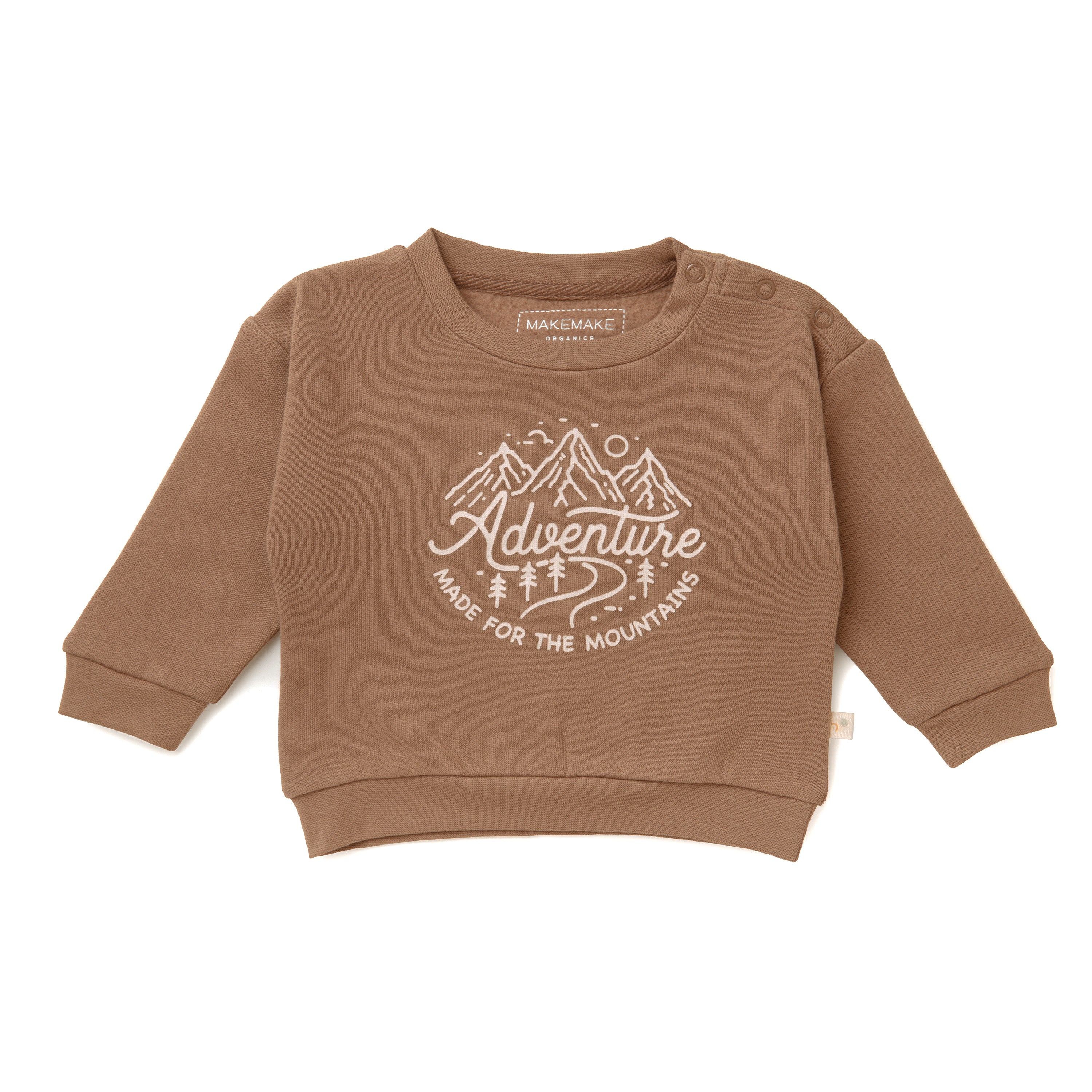 Organic Kids Sweatshirt - Adventure Sweatshirt Makemake Organics   