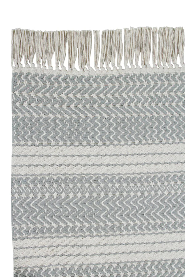 COTTON RUG MILANO NATURAL - GREY  Little Wonder & Co   