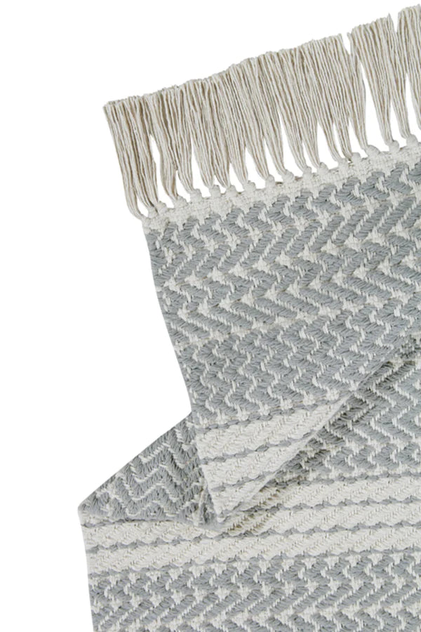 COTTON RUG MILANO NATURAL - GREY  Little Wonder & Co   