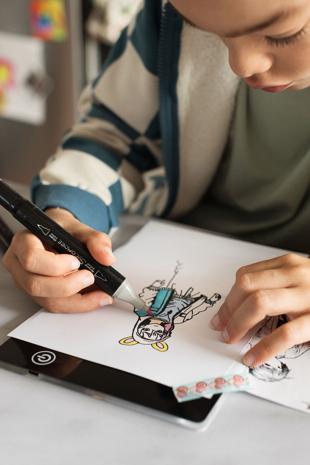 Manga - XL Rechargeable Led Light Pad - Create Your Manga Characters - 10y+