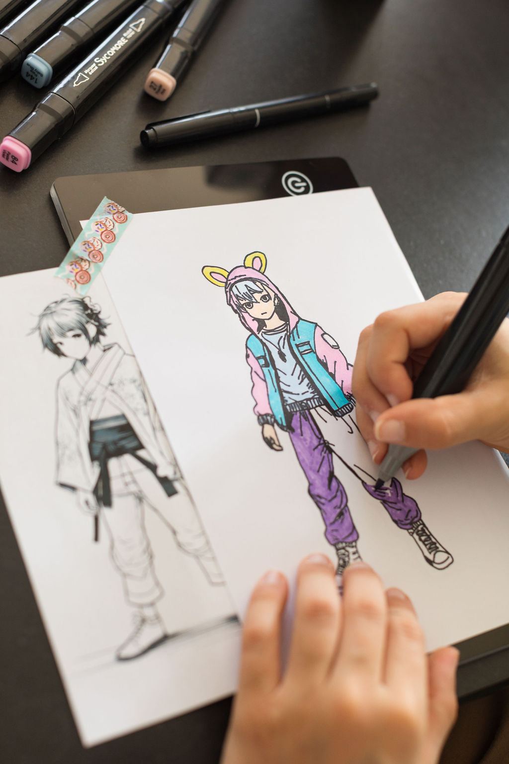 Manga - XL Rechargeable Led Light Pad - Create Your Manga Characters - 10y+
