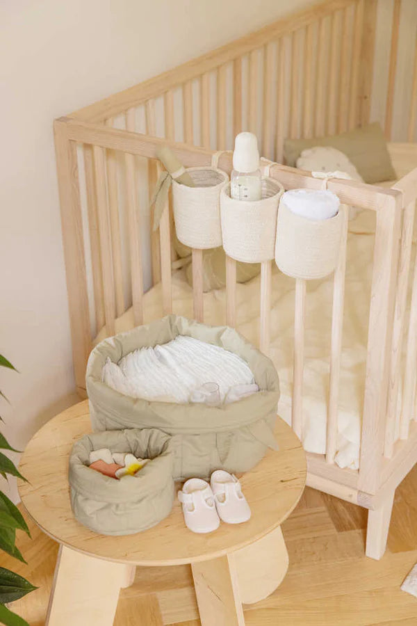 CRIB BASKET VANILLA  Little Wonder & Co   