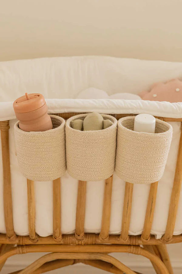 CRIB BASKET VANILLA  Little Wonder & Co   