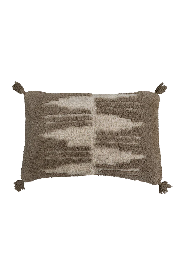 CUSHION ZAGROS BROWN-SEASHELL  Little Wonder & Co   