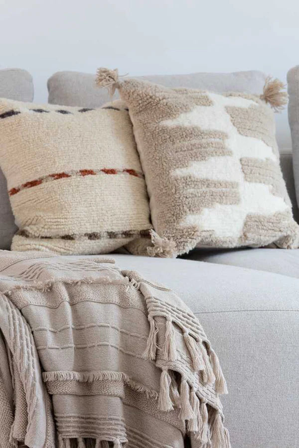 CUSHION ZAGROS SANDSTONE-NATURAL  Little Wonder & Co   