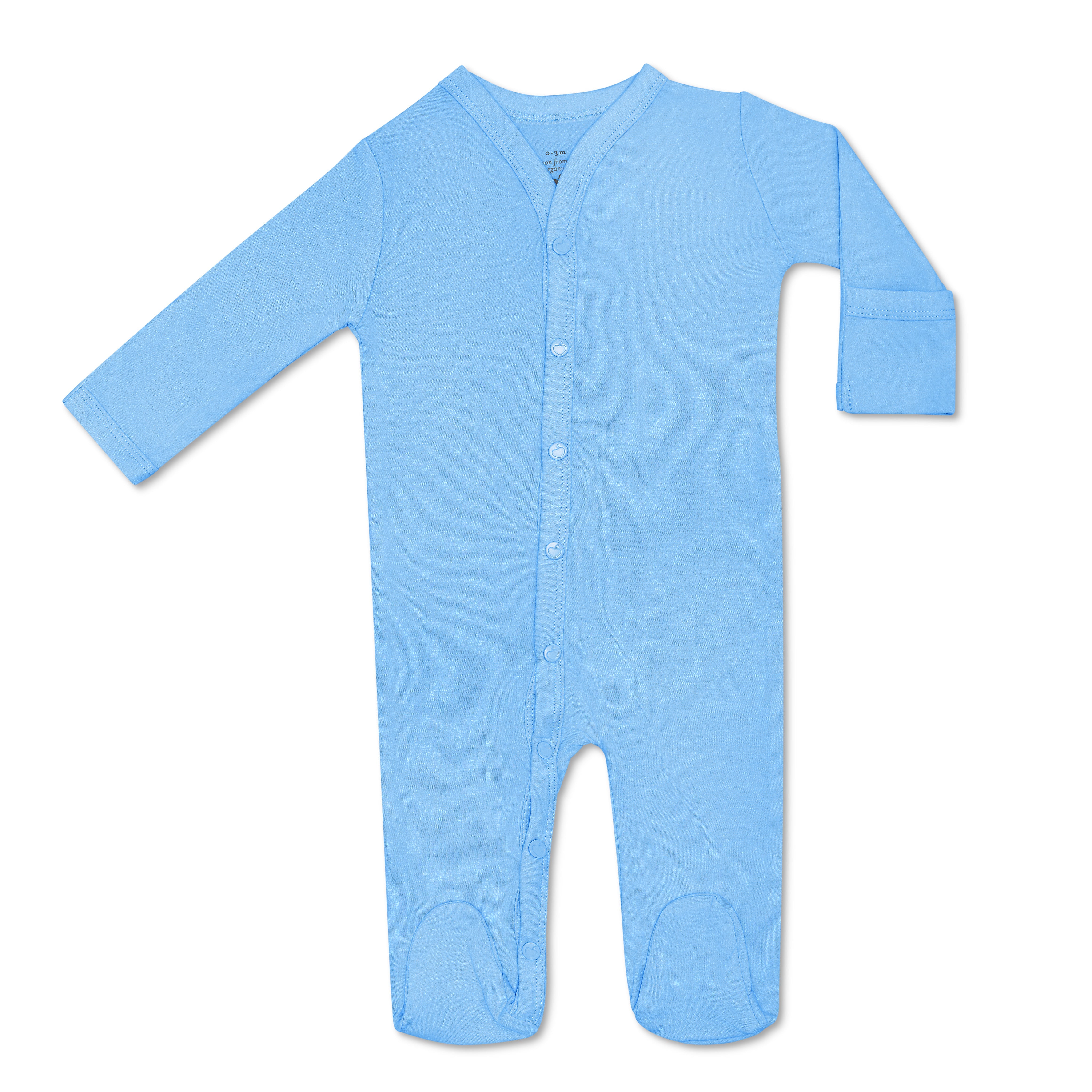 Bamboo Blend Footie - Baby Blue