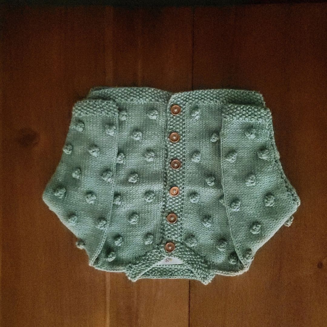 Carrie Cardigan - Popcorn Knit Baby Cardigan