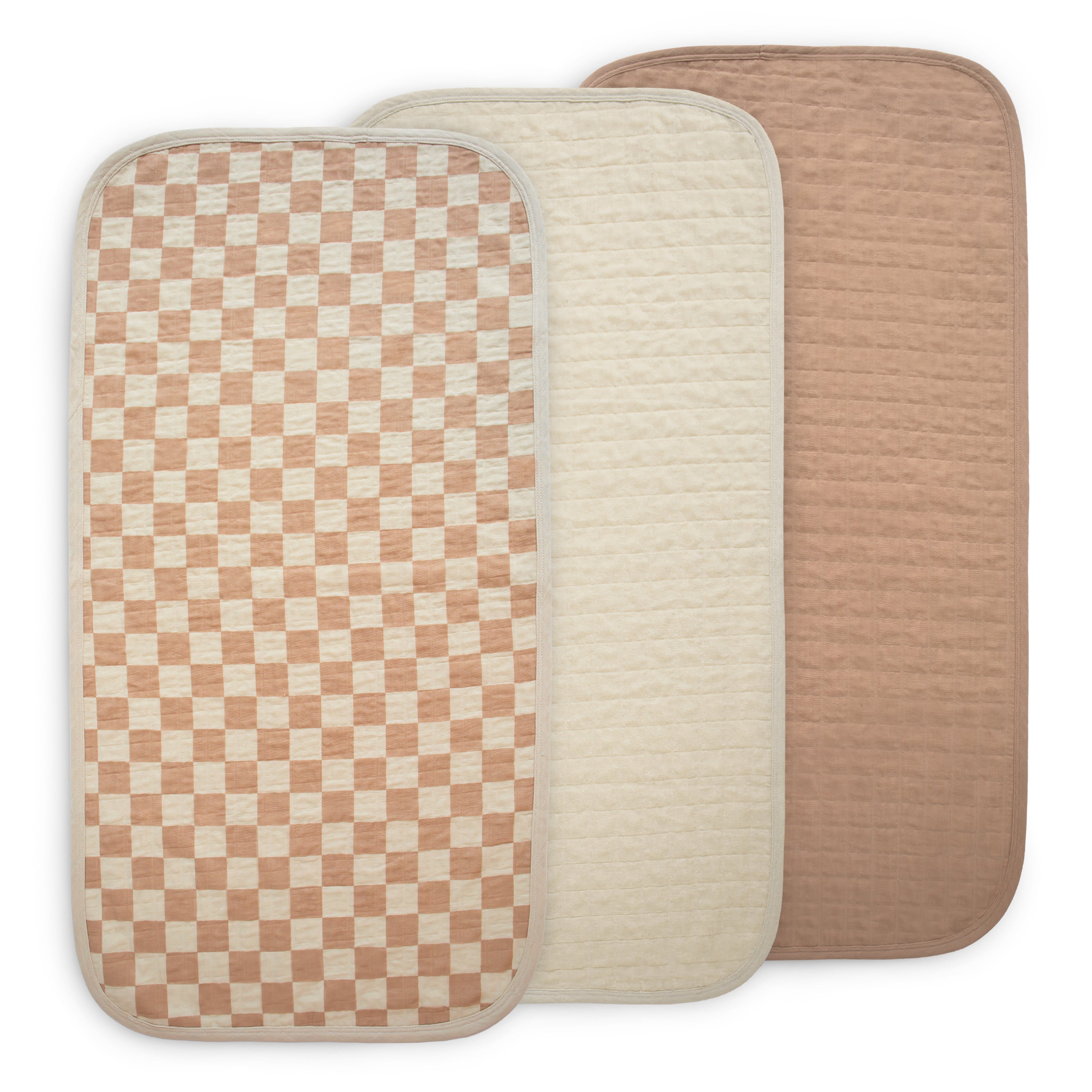 Changing Pad Liner 3-Pack Changing Pad Liner Mushie Check Combo  