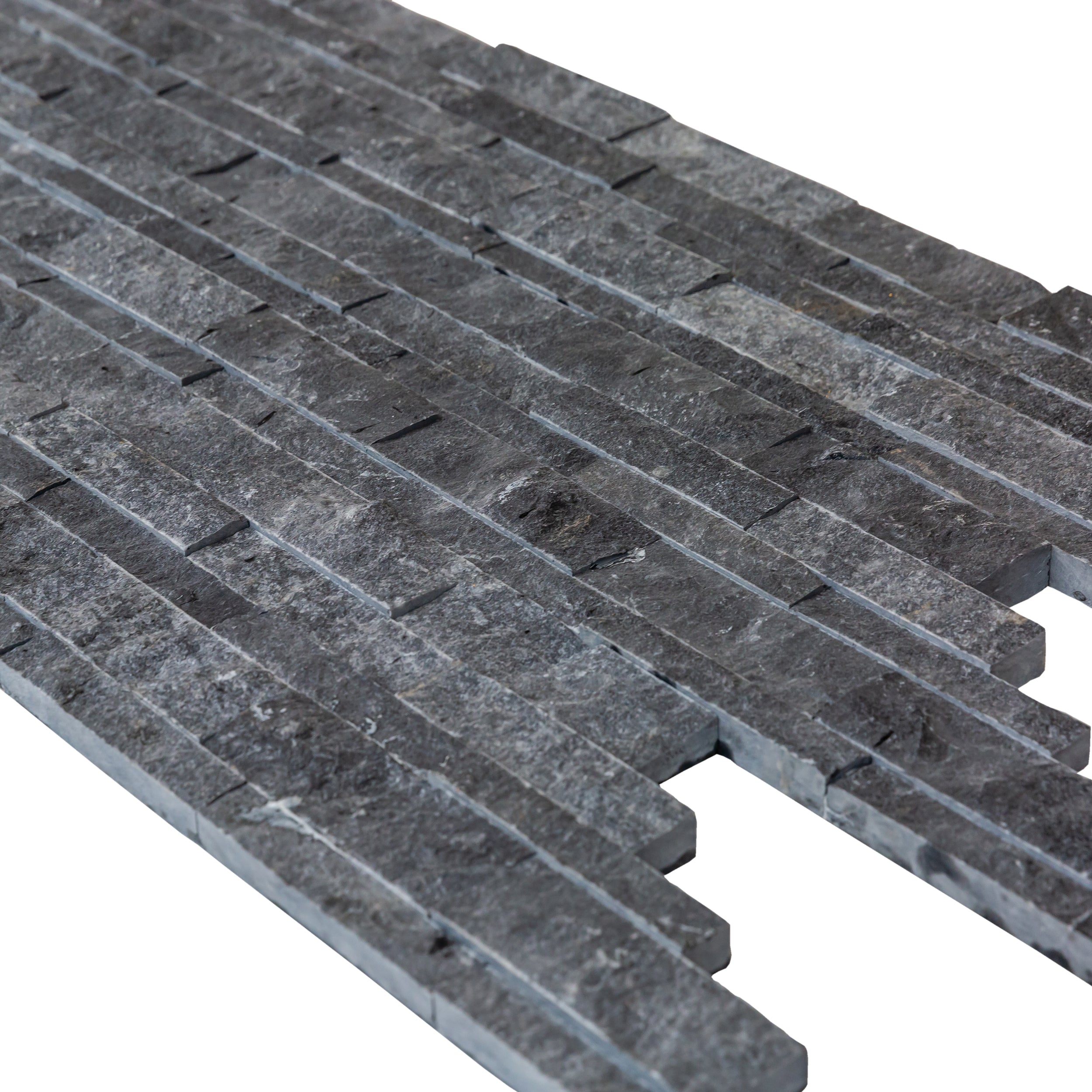 Charcoal Cambria Ledger 3D Panel 6.8"x20.8" Split-face Natural Marble Wall Tile - Belair Collection