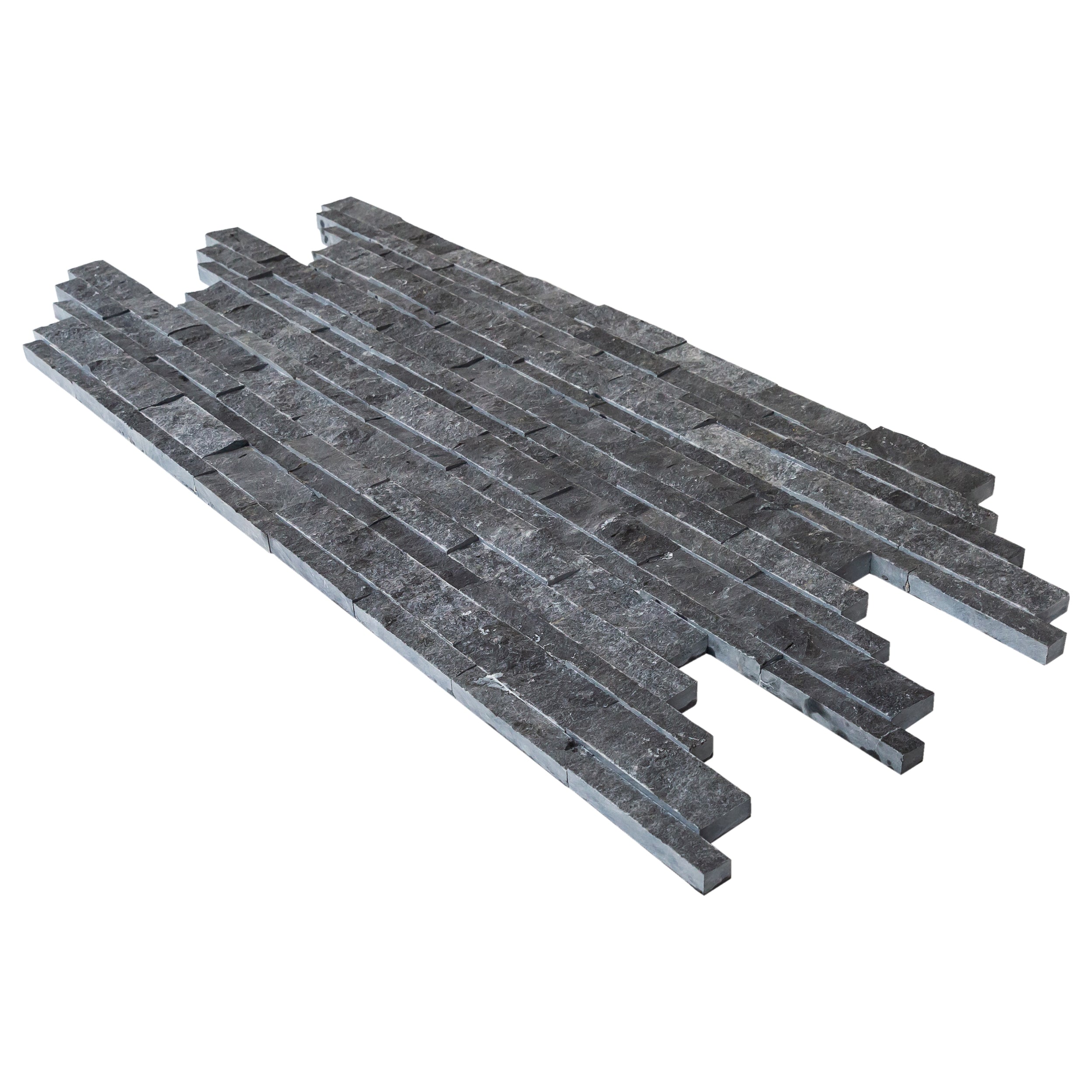 Charcoal Cambria Ledger 3D Panel 6.8"x20.8" Split-face Natural Marble Wall Tile - Belair Collection