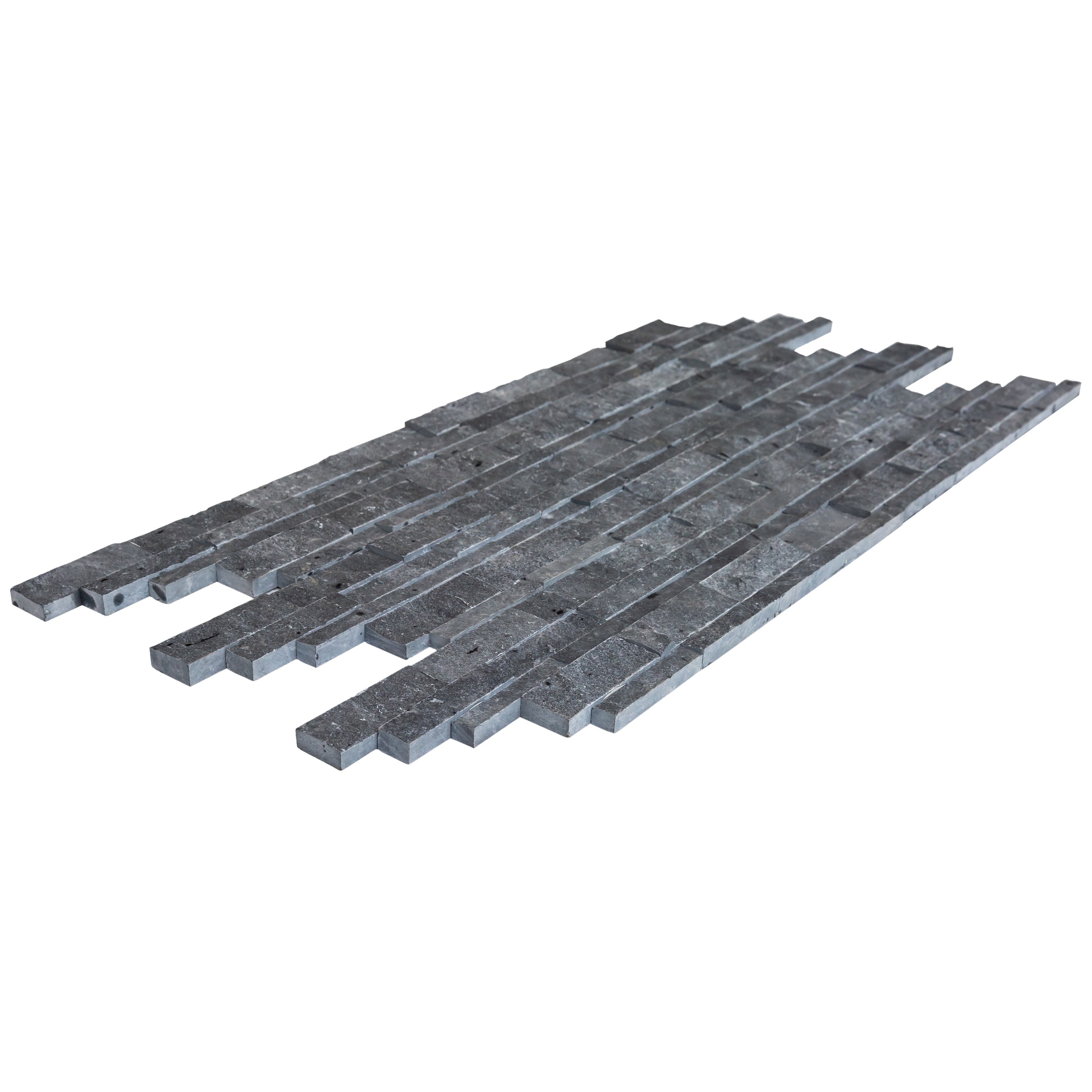 Charcoal Cambria Ledger 3D Panel 6.8"x20.8" Split-face Natural Marble Wall Tile - Belair Collection