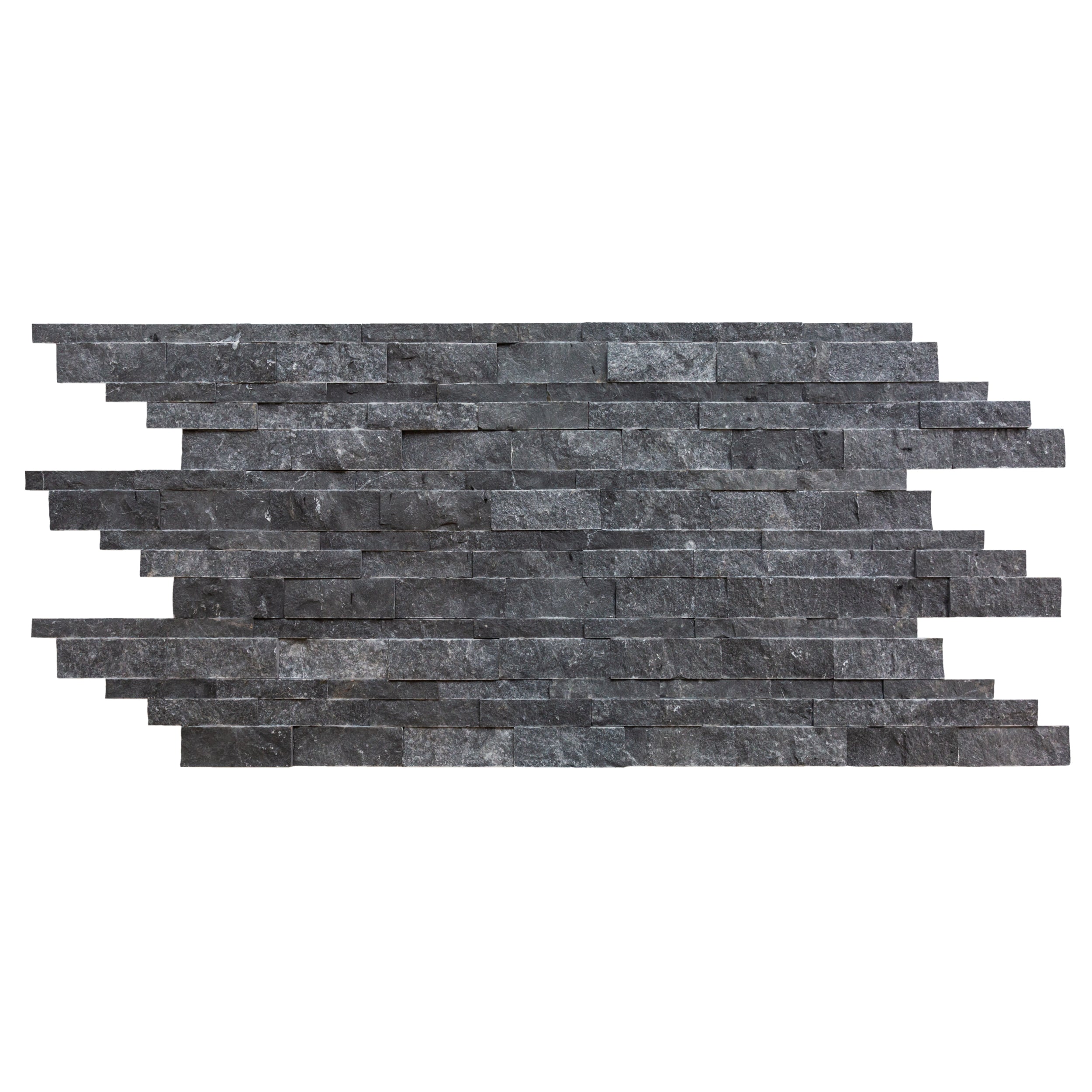 Charcoal Cambria Ledger 3D Panel 6.8"x20.8" Split-face Natural Marble Wall Tile - Belair Collection